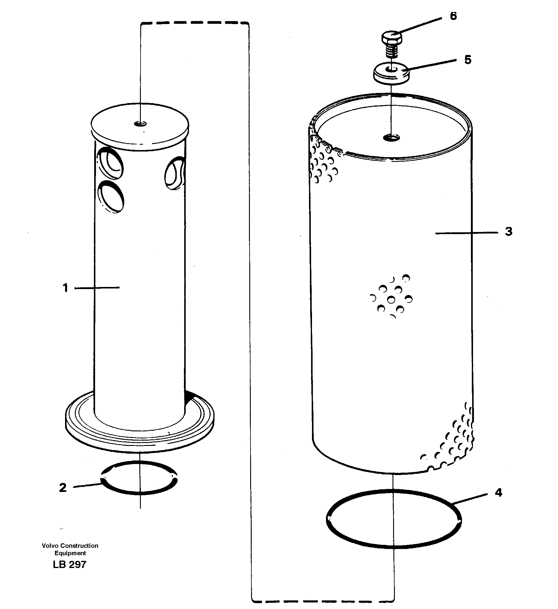 Схема запчастей Volvo EC450 - 28380 Return strainer EC450 SER NO 1782-1909