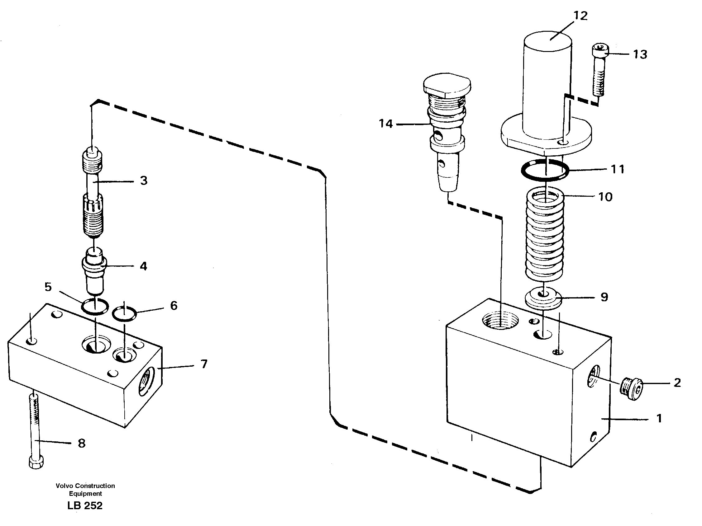 Схема запчастей Volvo EC450 - 53542 Thermostatic valve EC450 SER NO 1782-1909