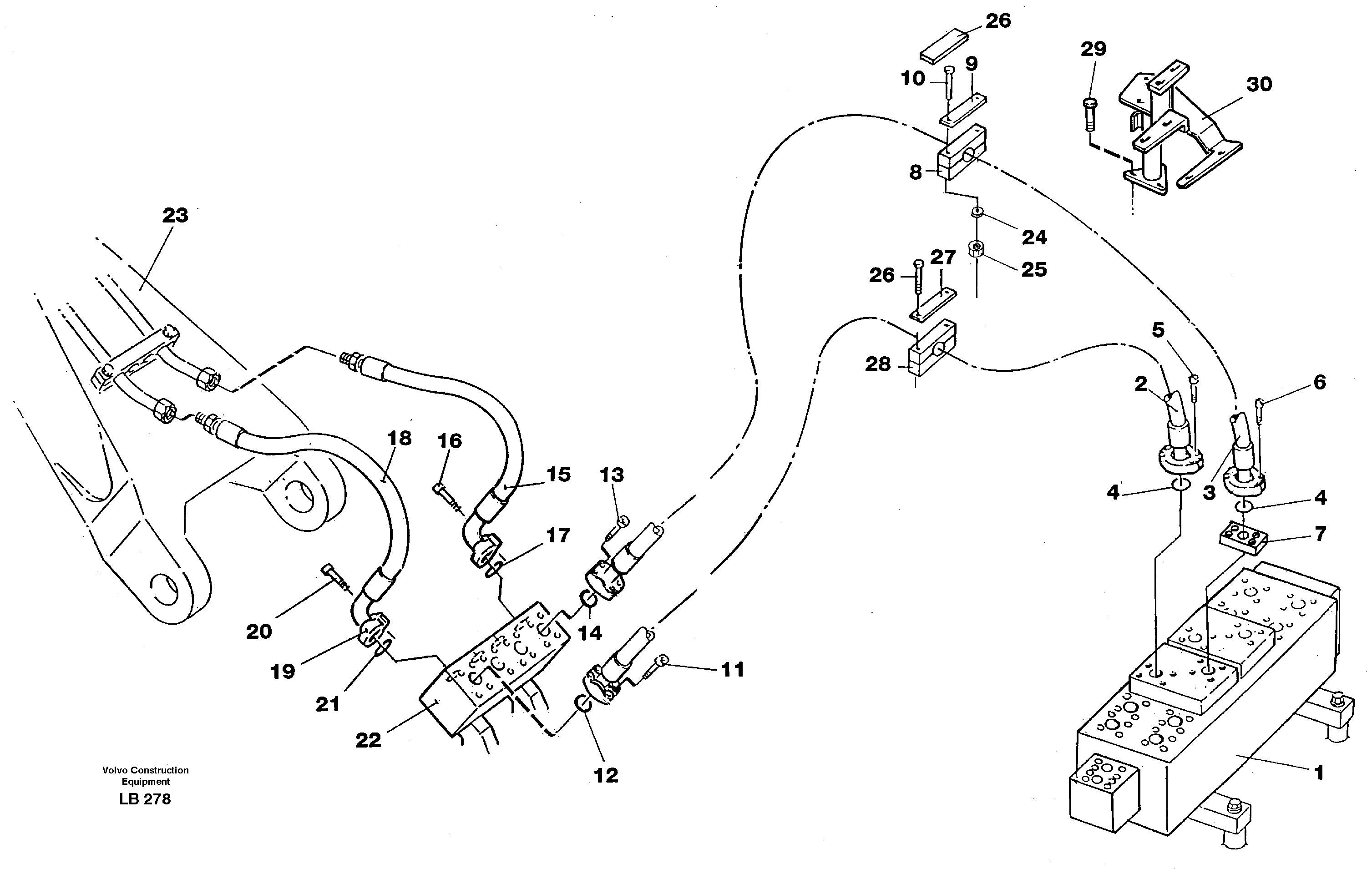Схема запчастей Volvo EC450 - 67220 Hydraulic system, bucket EC450 SER NO 1782-1909