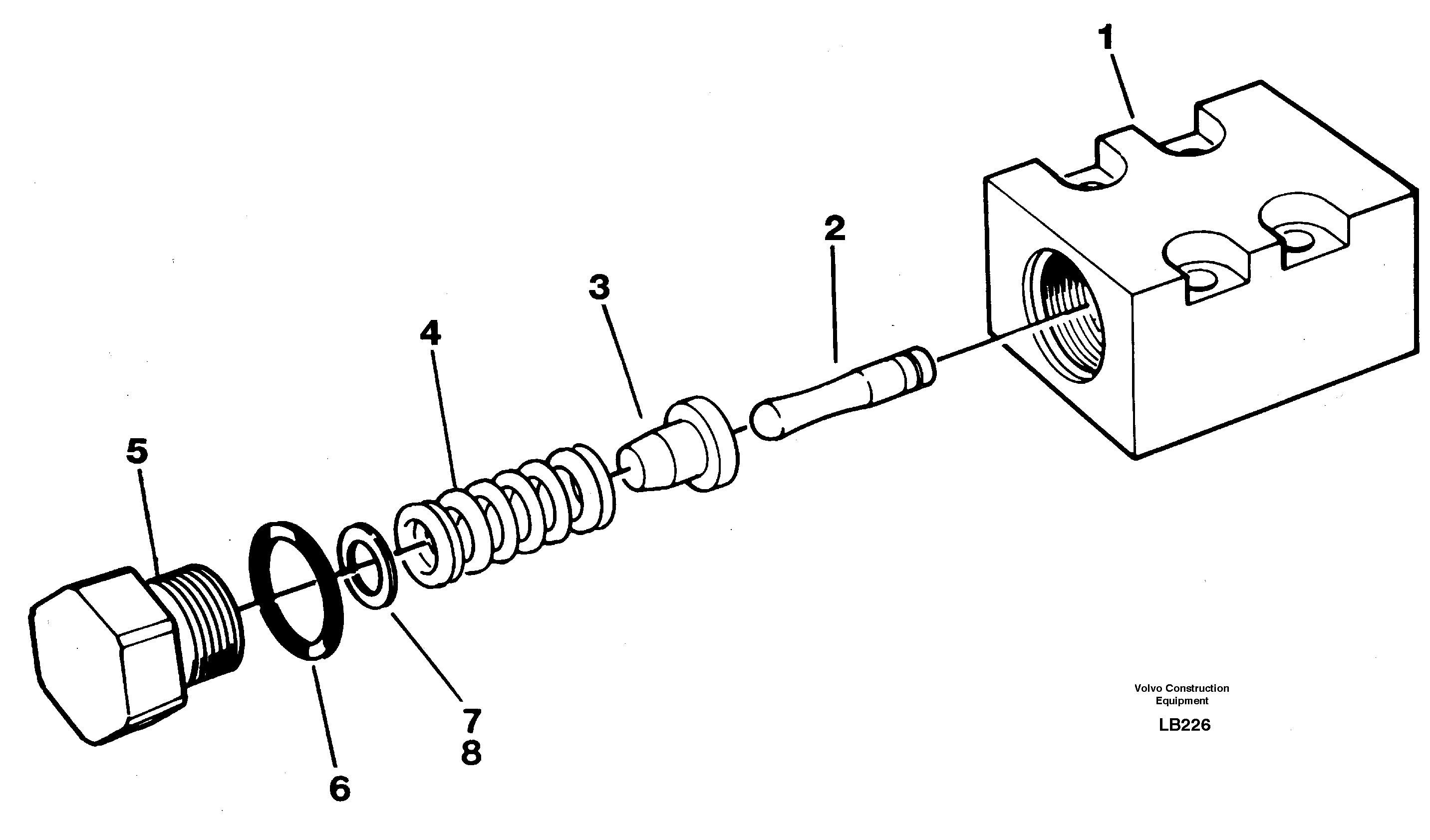 Схема запчастей Volvo EC450 - 17870 Pressure limiting valve EC450 SER NO 1782-1909