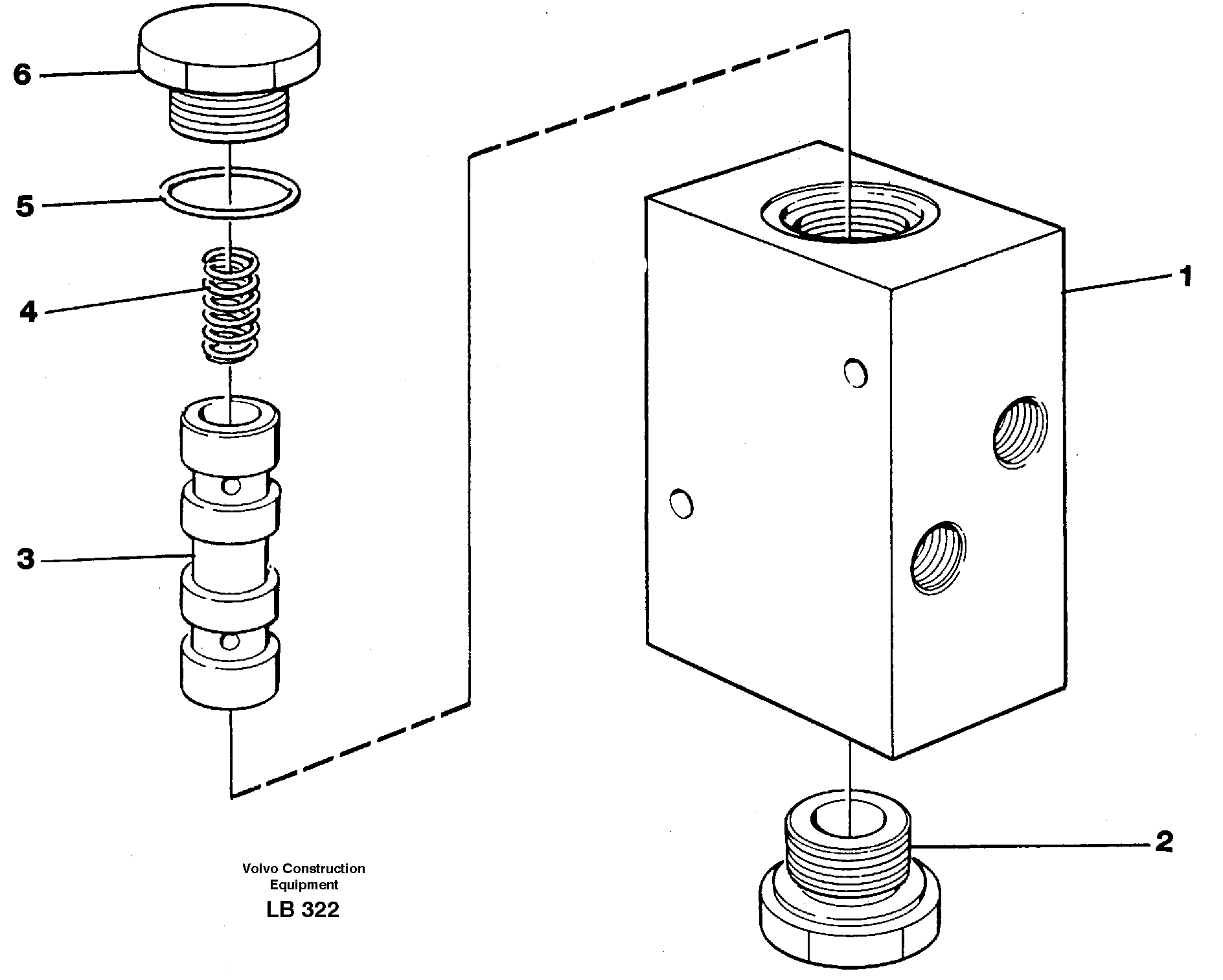 Схема запчастей Volvo EC450 - 31105 Valve, travel brake EC450 SER NO 1782-1909