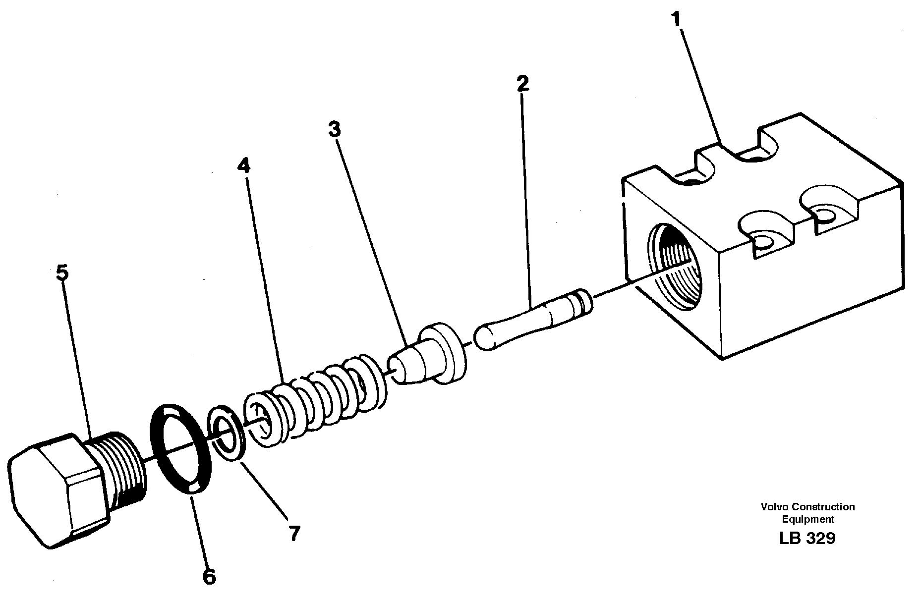 Схема запчастей Volvo EC450 - 22452 Pressure limiting valve EC450 SER NO 1782-1909