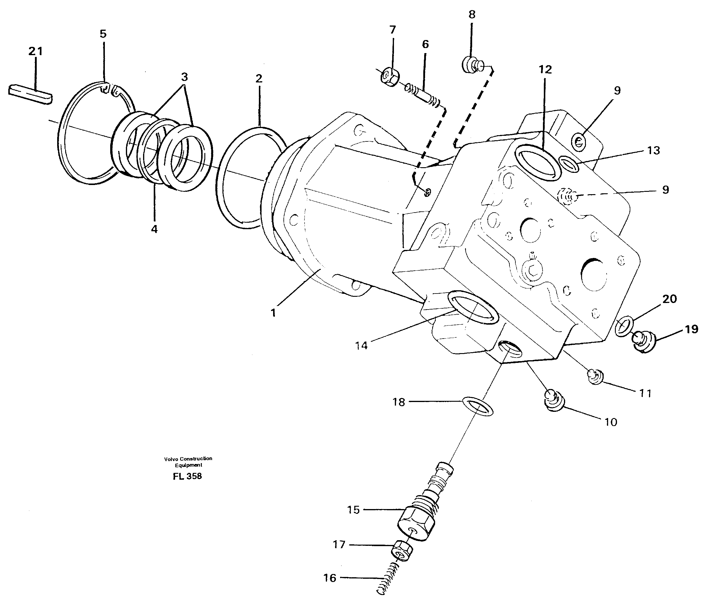 Схема запчастей Volvo EC450 - 7978 Гидронасос (основной насос) EC450 ?KERMAN ?KERMAN EC450 SER NO - 1781