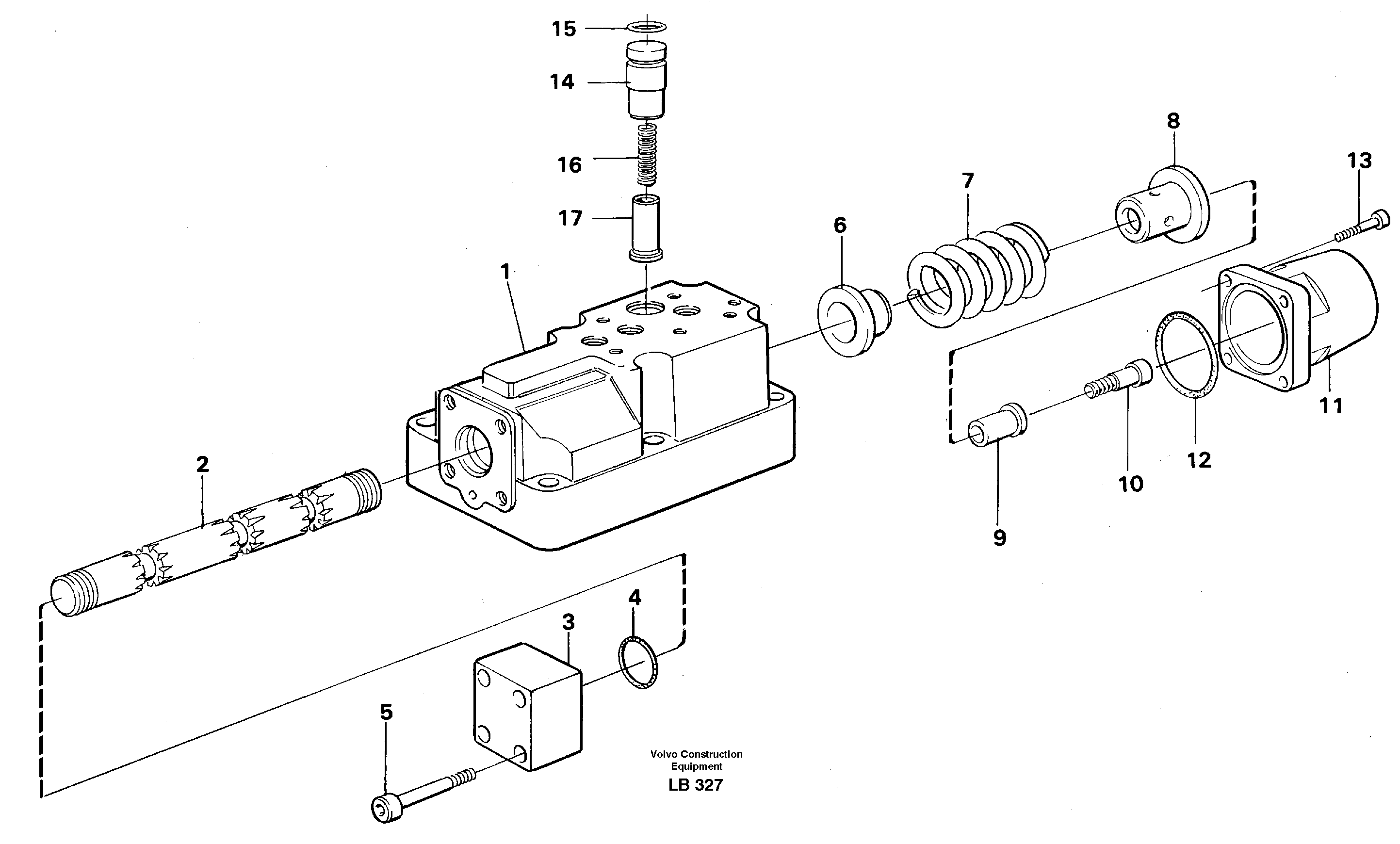 Схема запчастей Volvo EC450 - 8541 Four-way valve EC450 SER NO 1782-1909