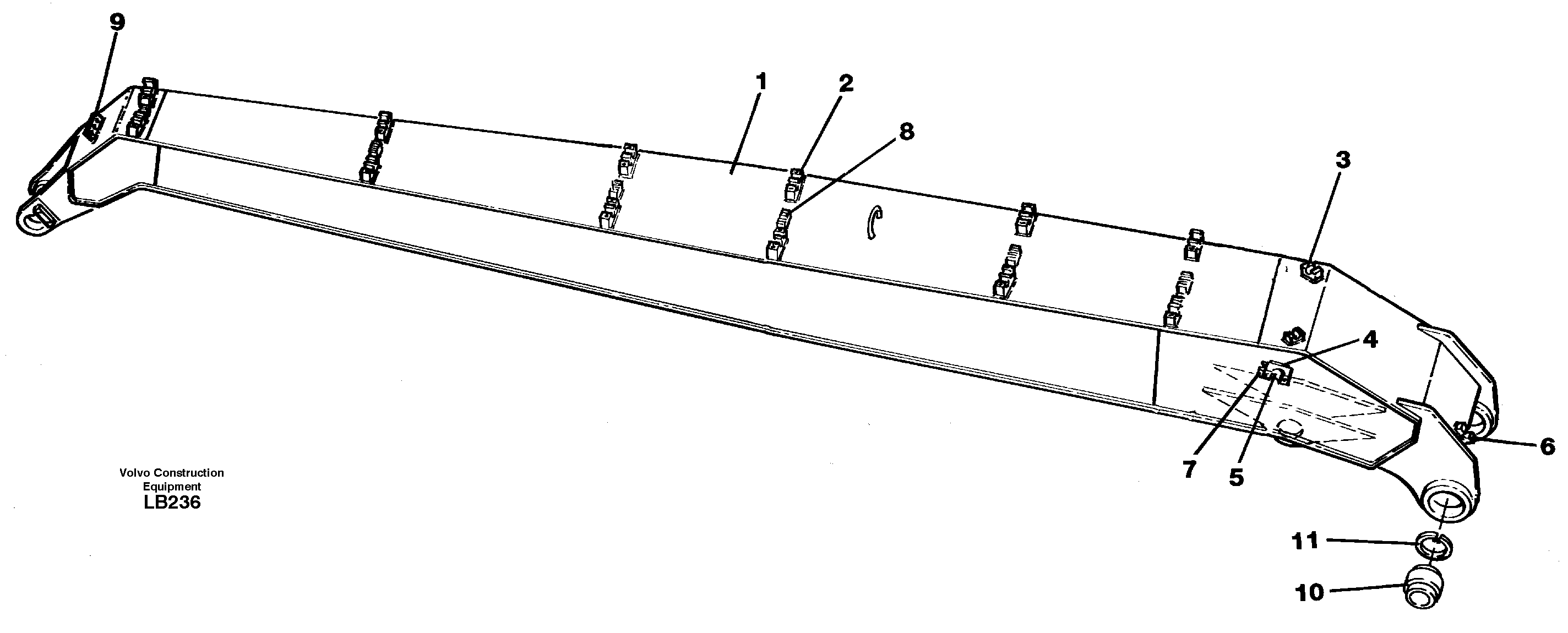 Схема запчастей Volvo EC450 - 33768 Material handling arm 6.5m EC450 SER NO 1782-1909