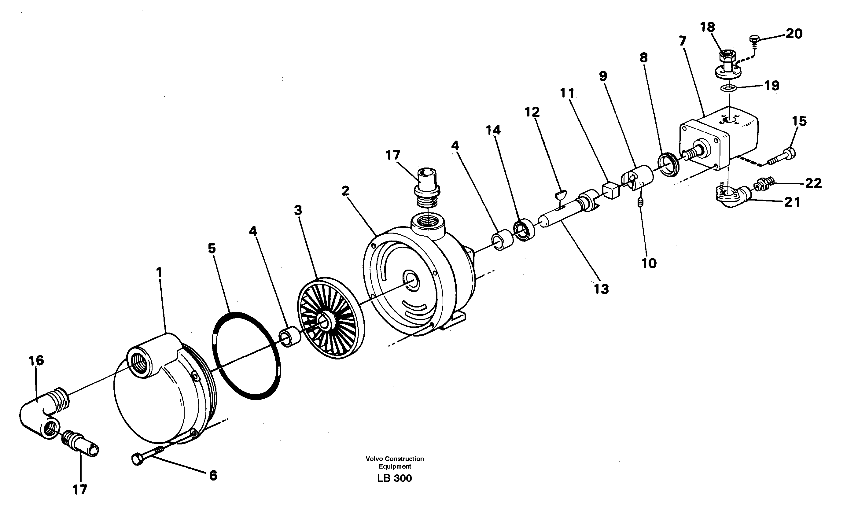 Схема запчастей Volvo EC450 - 42999 Fuel pump EC450 SER NO 1782-1909