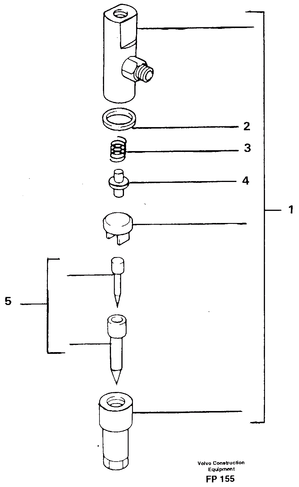 Схема запчастей Volvo EW150C - 31775 Форсунка топливная (инжектор) EW150C ?KERMAN ?KERMAN EW150C SER NO - 688