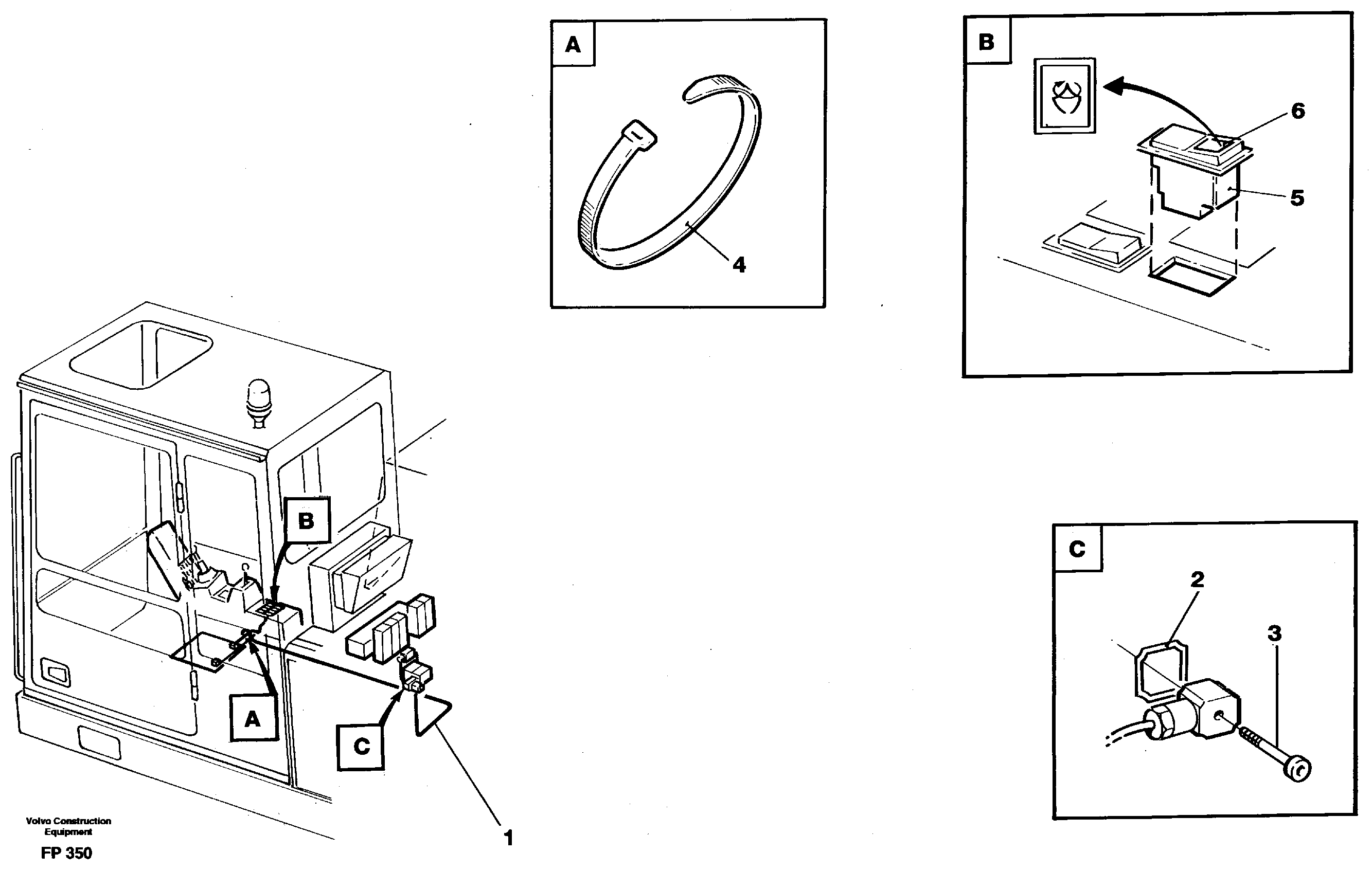 Схема запчастей Volvo EW150C - 14766 Electric installation for materials handling equipment EW150C ?KERMAN ?KERMAN EW150C SER NO - 688