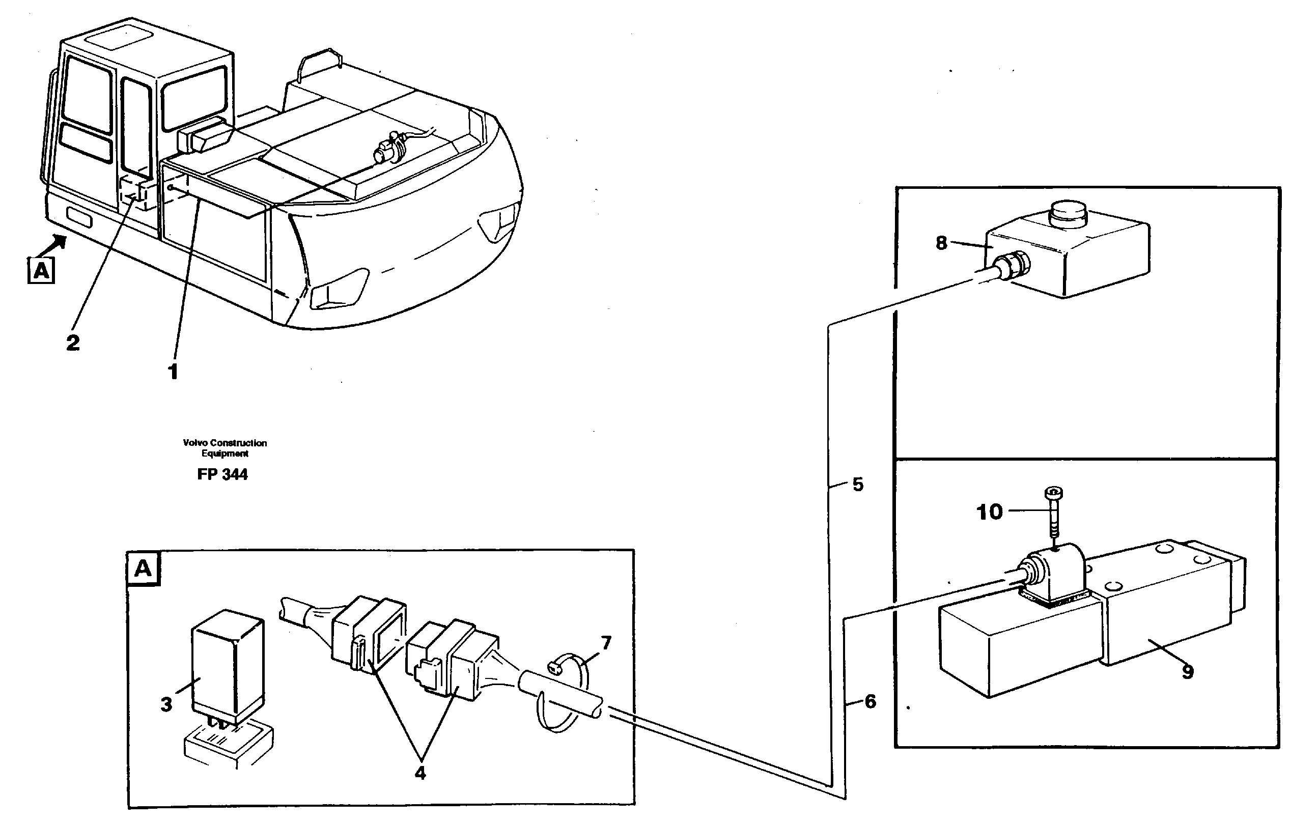 Схема запчастей Volvo EW150C - 14768 Electric installation, overfilling protection EW150C ?KERMAN ?KERMAN EW150C SER NO - 688