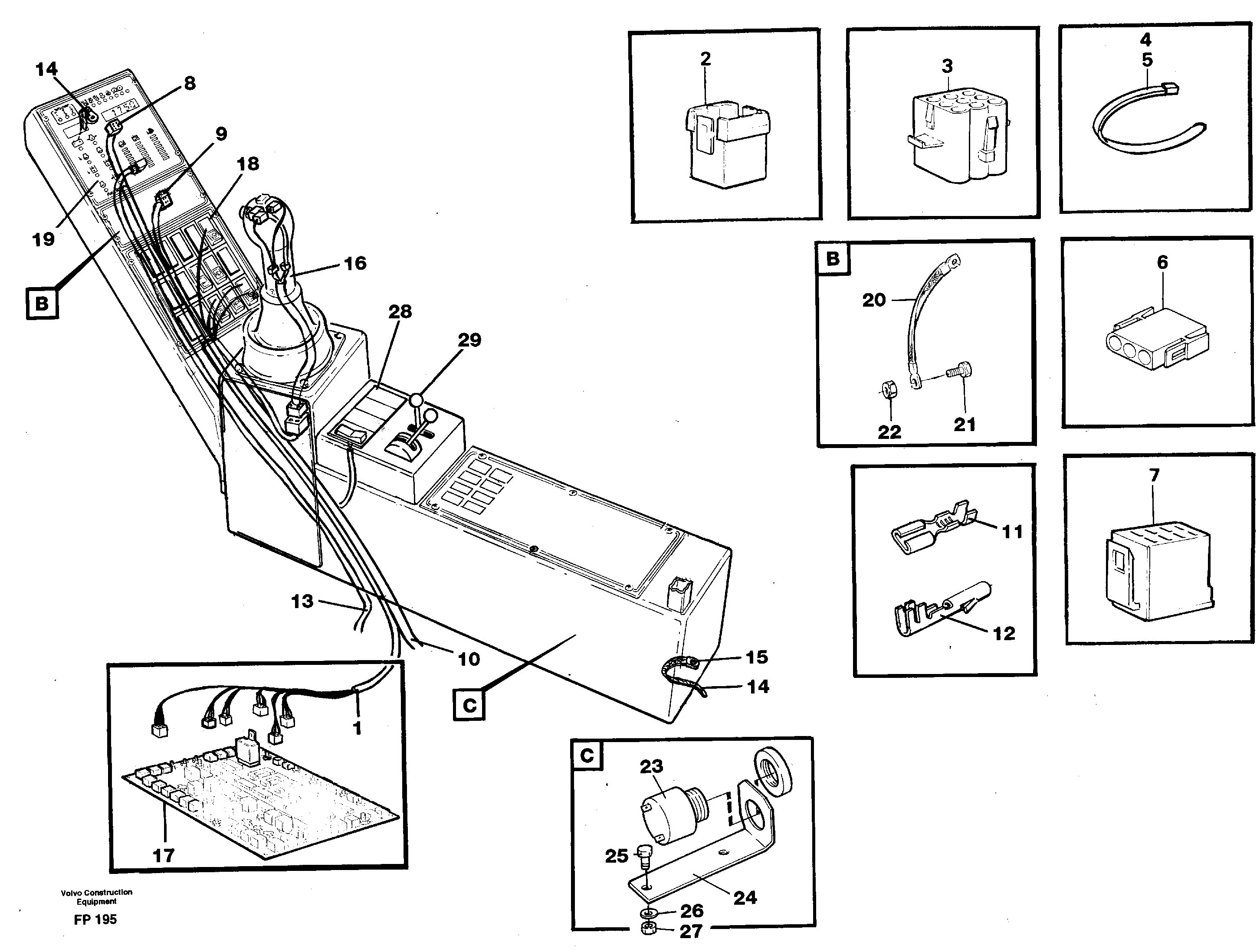 Схема запчастей Volvo EW150C - 54039 Cable harness, side panel, right EW150C ?KERMAN ?KERMAN EW150C SER NO - 688