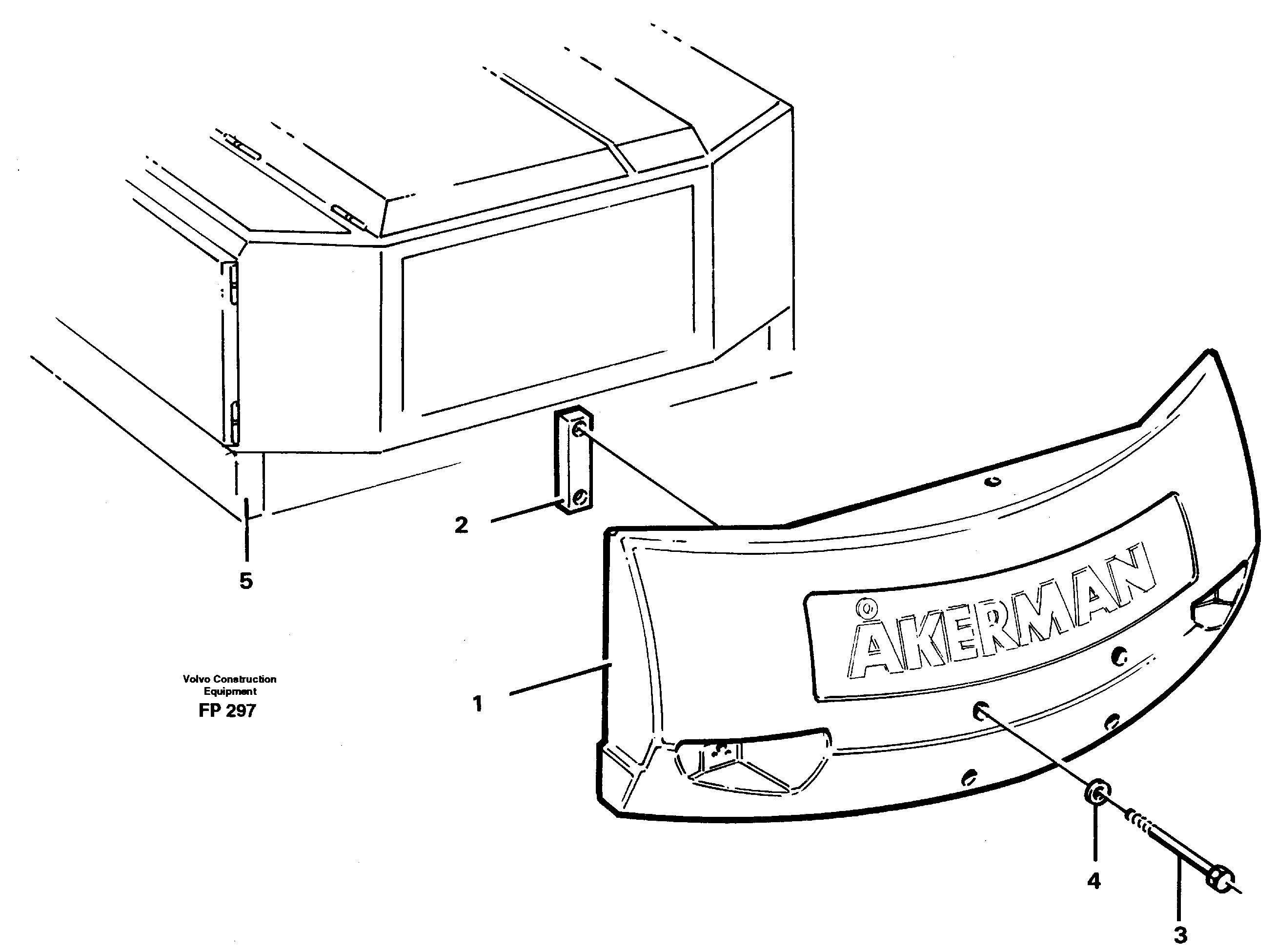 Схема запчастей Volvo EW150C - 11058 Противовесы EW150C ?KERMAN ?KERMAN EW150C SER NO - 688