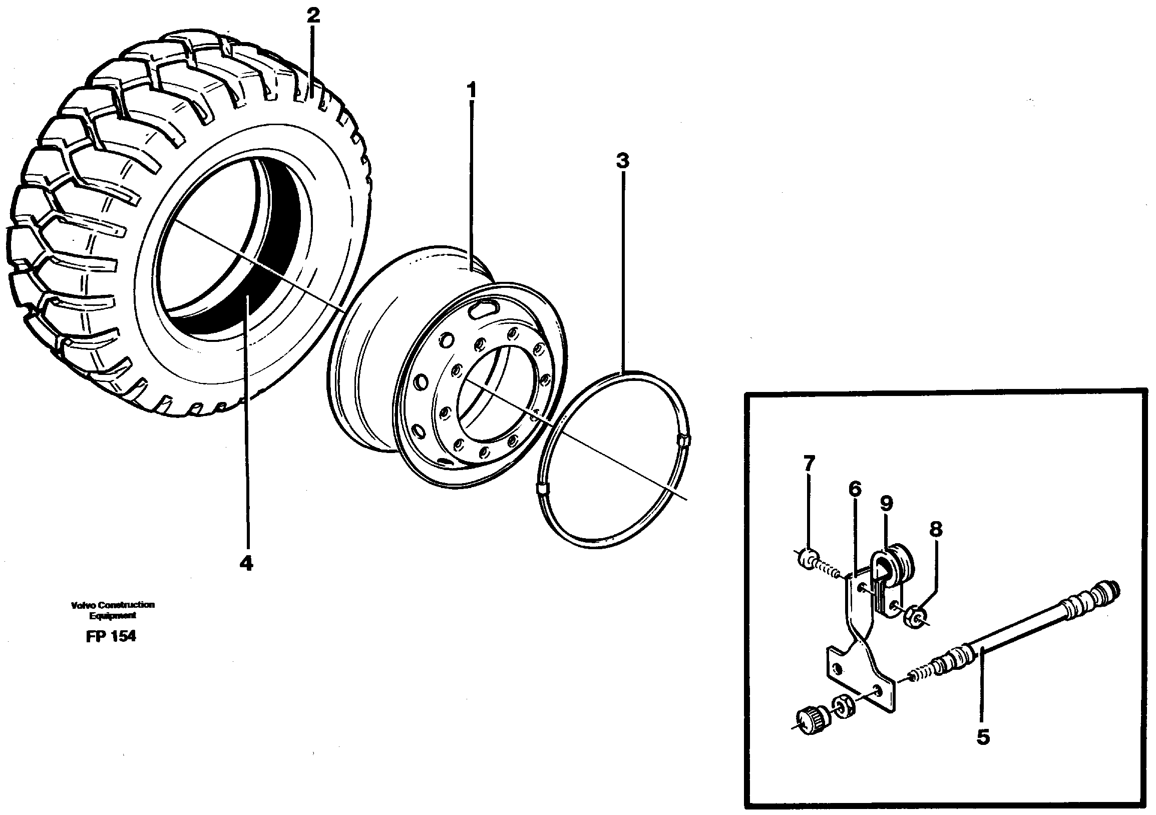Схема запчастей Volvo EW150C - 32746 Wheel equipment EW150C ?KERMAN ?KERMAN EW150C SER NO - 688