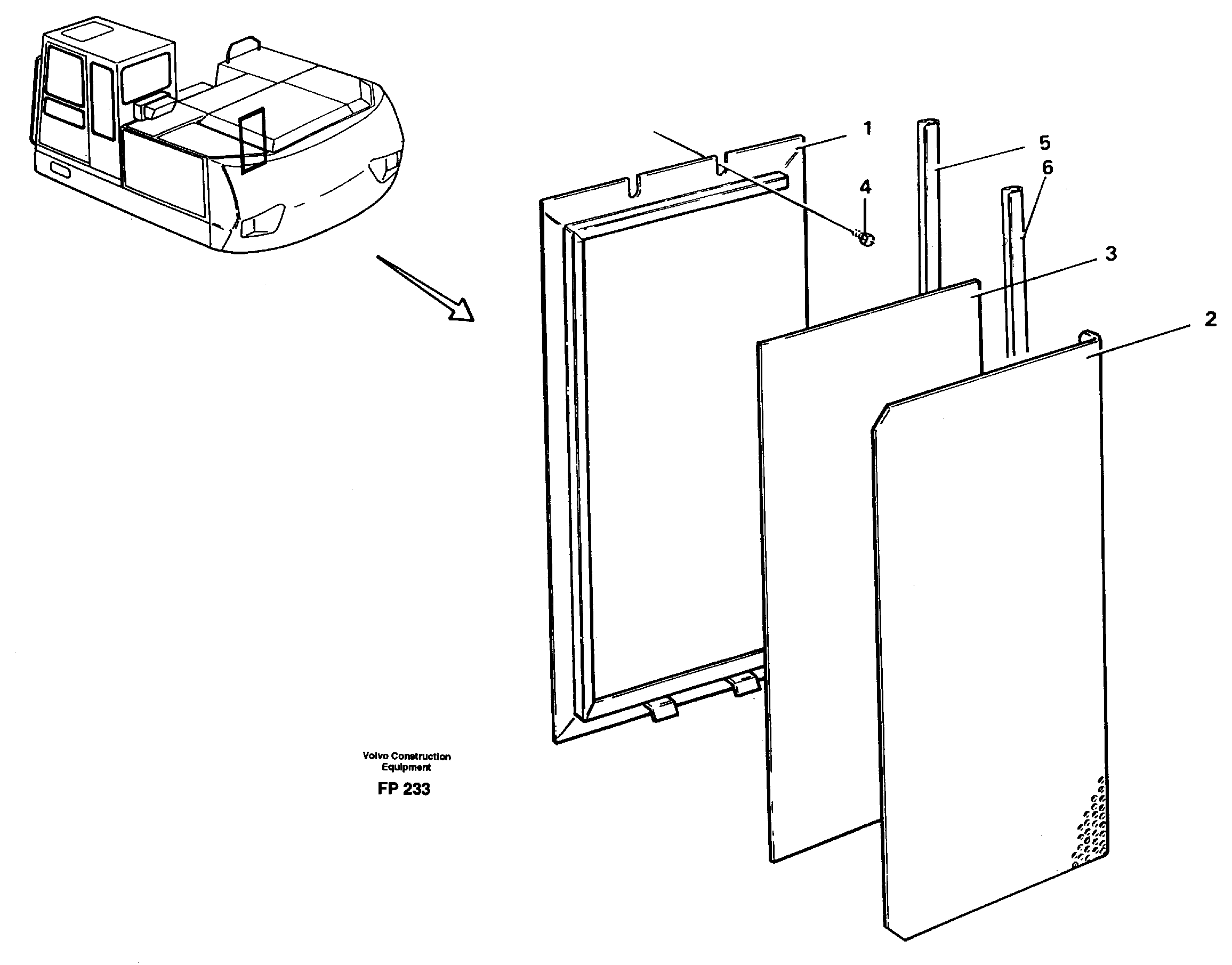 Схема запчастей Volvo EW150C - 28628 Hatch,engine EW150C ?KERMAN ?KERMAN EW150C SER NO - 688