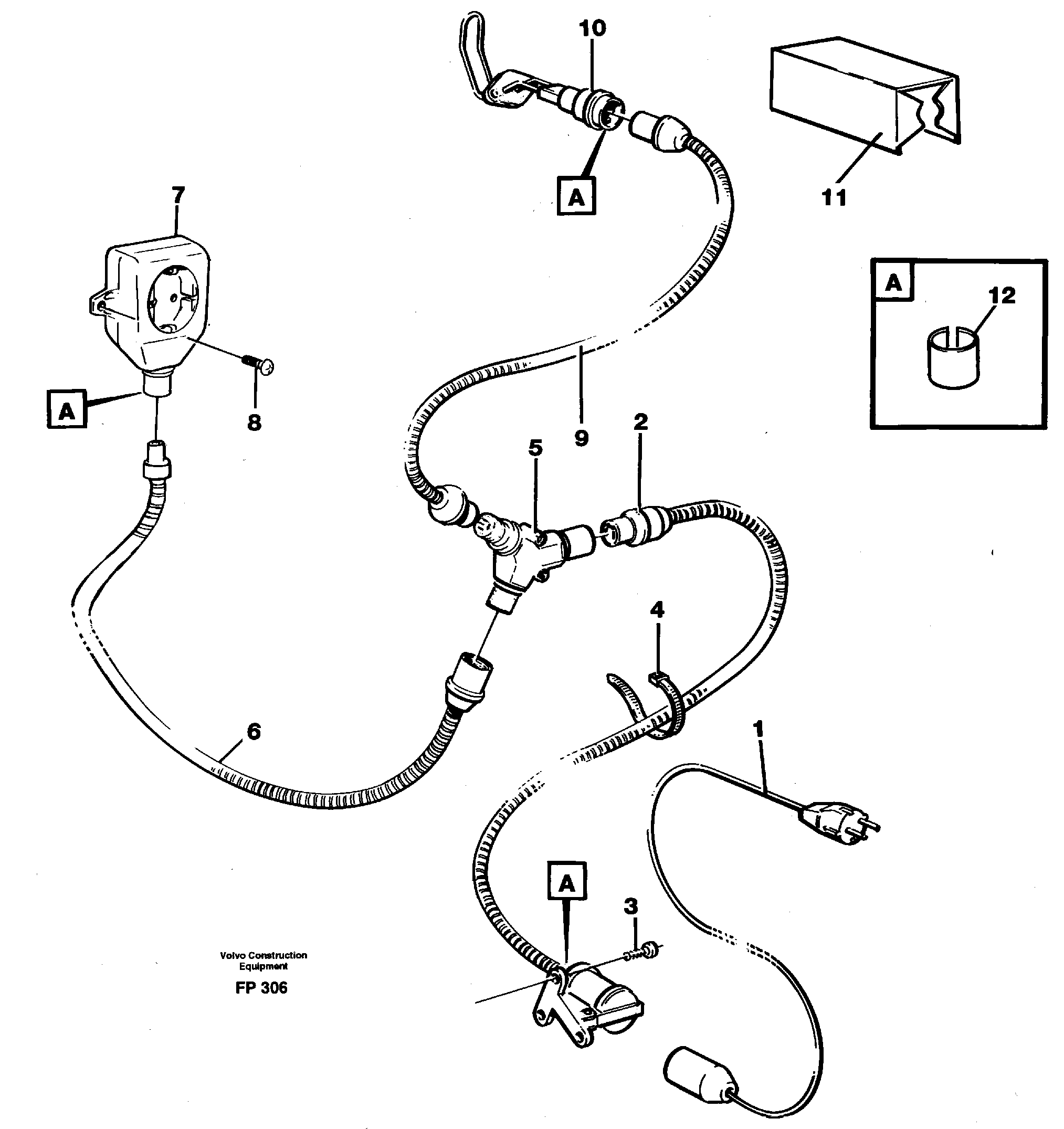 Схема запчастей Volvo EW150C - 28318 Heater outlet, engine heater EW150C ?KERMAN ?KERMAN EW150C SER NO - 688
