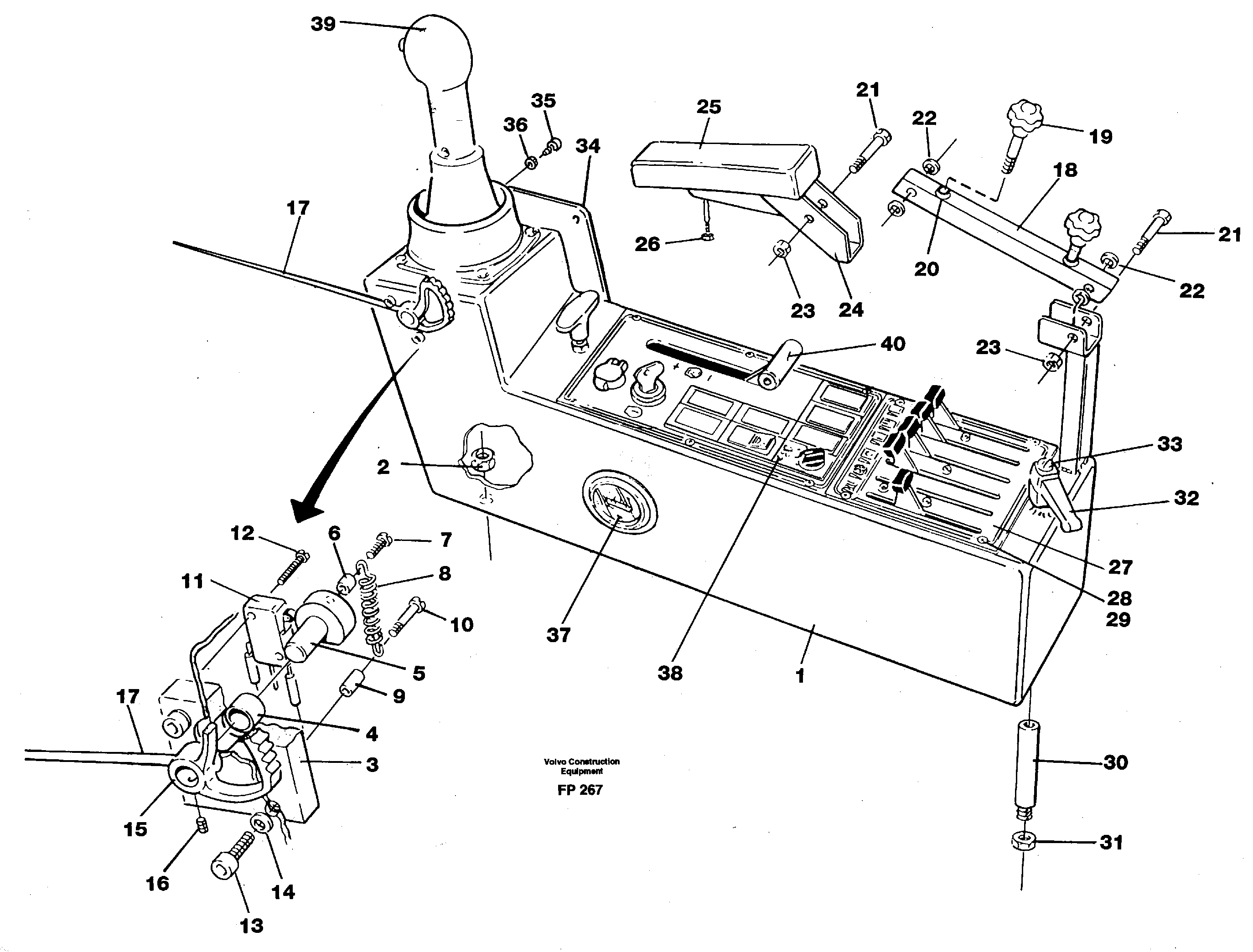 Схема запчастей Volvo EW150C - 37851 Side panel, left EW150C ?KERMAN ?KERMAN EW150C SER NO - 688