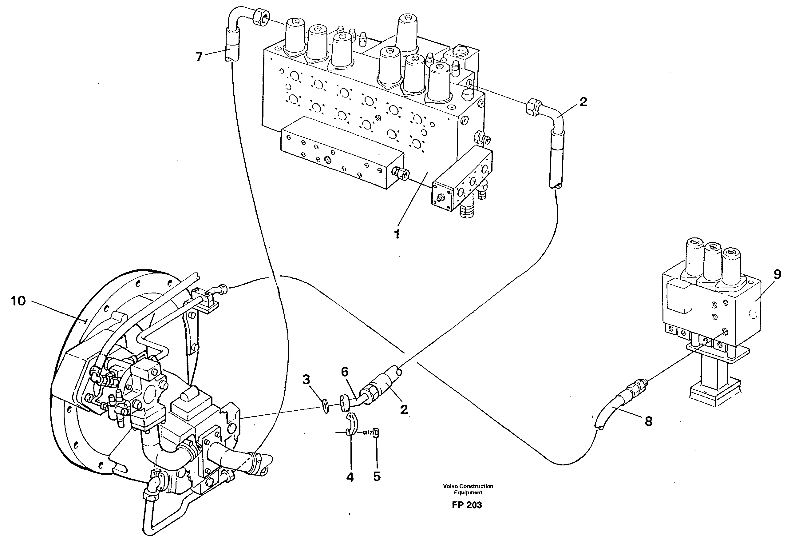 Схема запчастей Volvo EW150C - 85331 Hydraulic system, feed line EW150C ?KERMAN ?KERMAN EW150C SER NO - 688