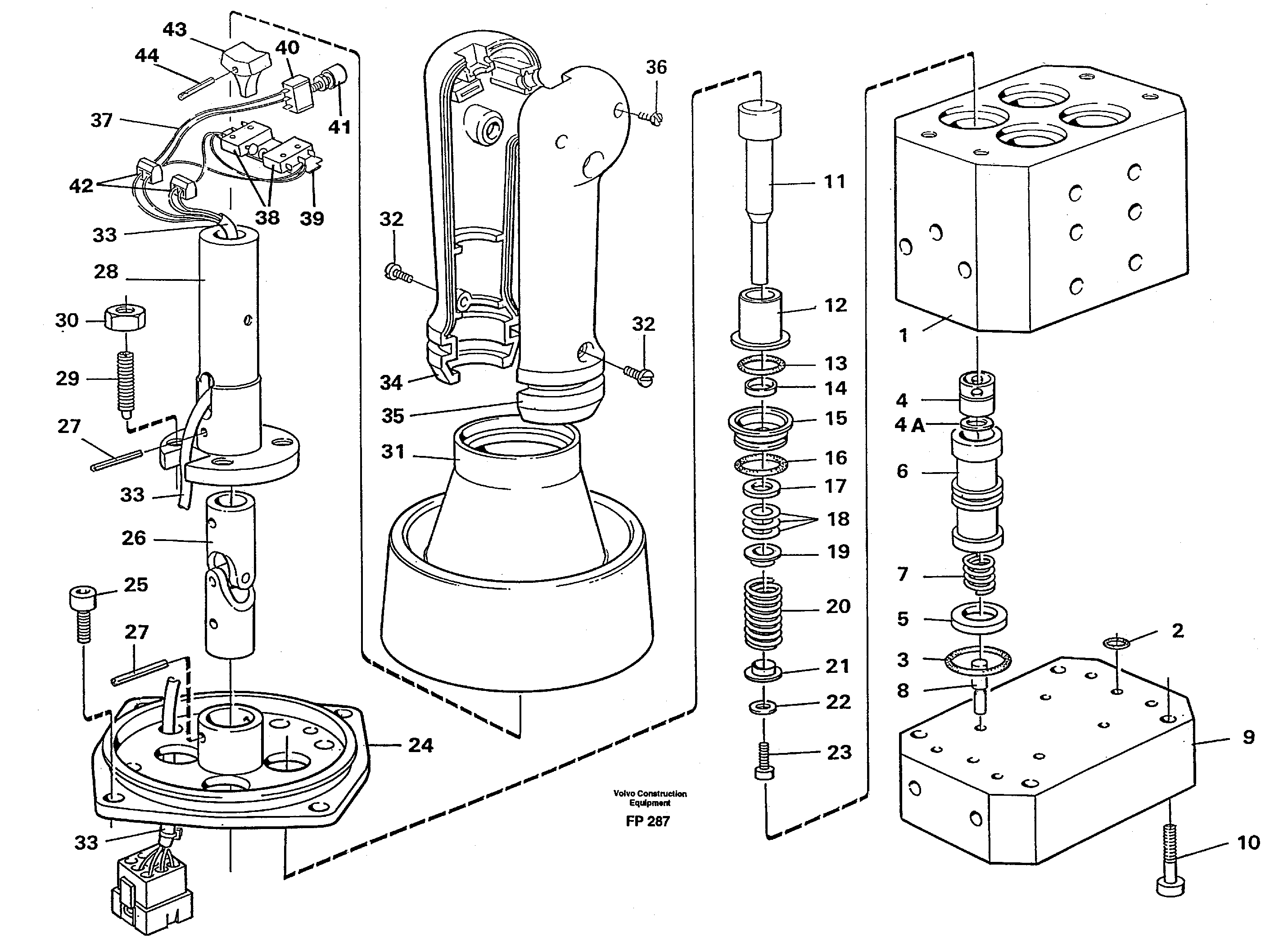 Схема запчастей Volvo EW150C - 10458 Control pressure valve EW150C ?KERMAN ?KERMAN EW150C SER NO - 688
