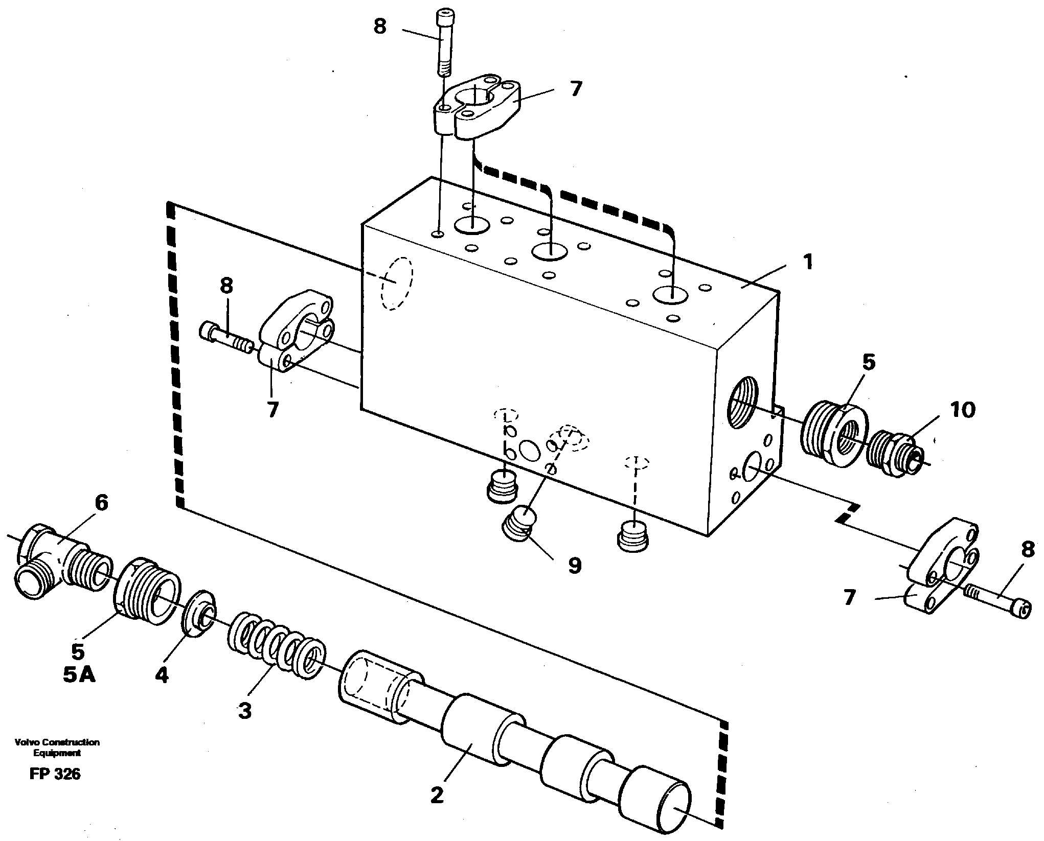 Схема запчастей Volvo EW150C - 10492 Operating valve EW150C ?KERMAN ?KERMAN EW150C SER NO - 688
