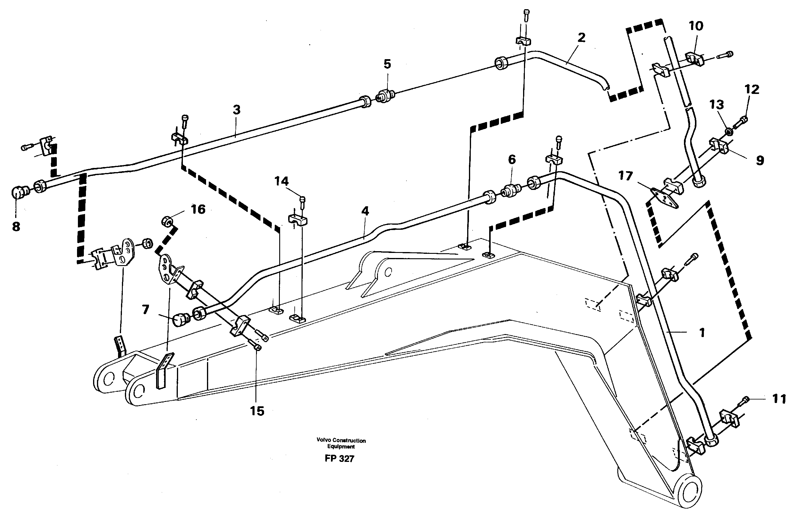 Схема запчастей Volvo EW150C - 97491 Hydraulic equipment for hammer on boom EW150C ?KERMAN ?KERMAN EW150C SER NO - 688
