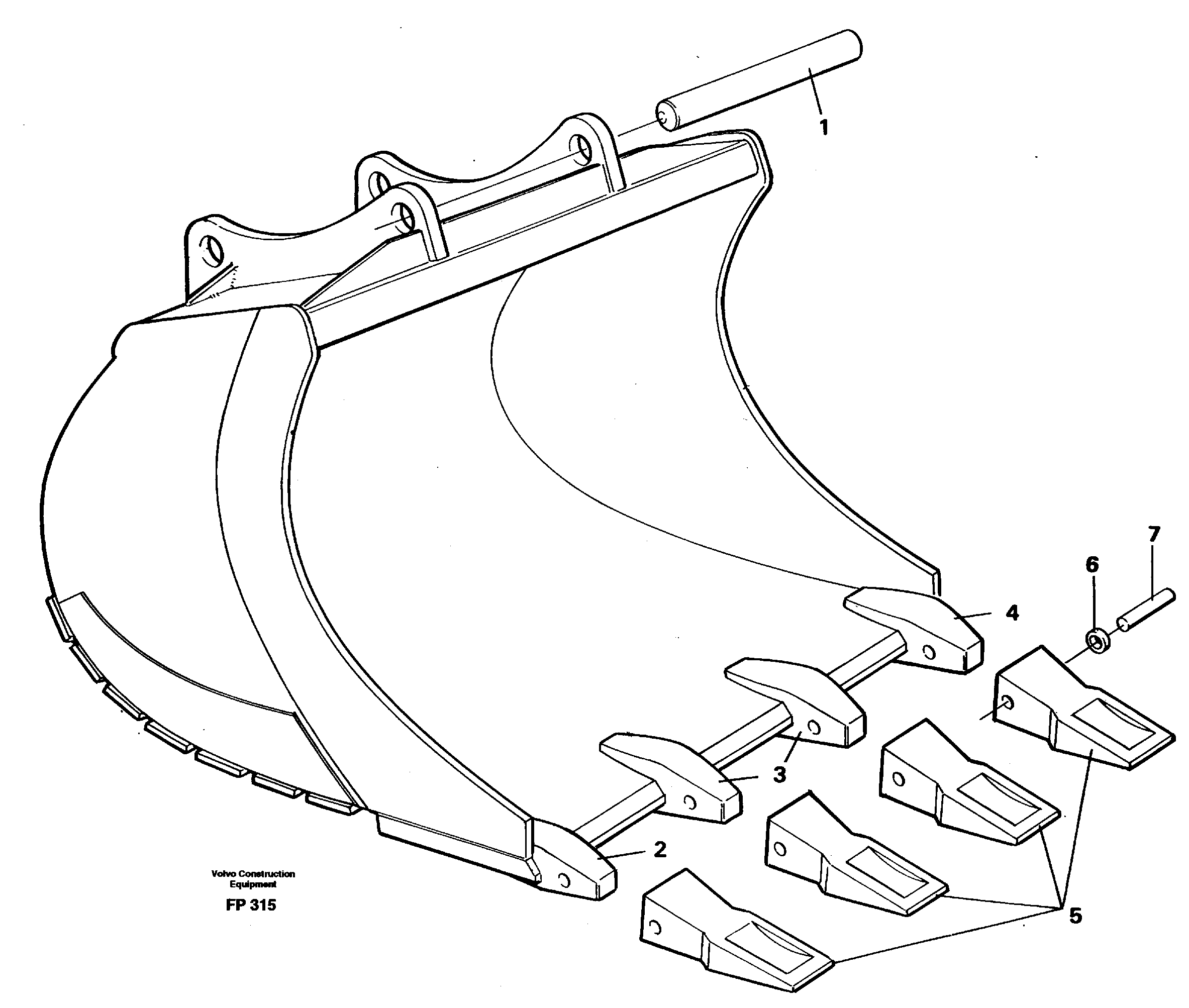 Схема запчастей Volvo EW150C - 10514 Buckets for Quickfit withplate cutting edges EW150C ?KERMAN ?KERMAN EW150C SER NO - 688