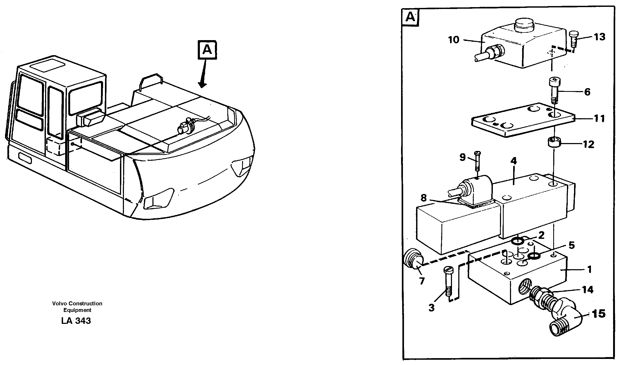 Схема запчастей Volvo EW150C - 49059 Overfilling guard EW150C SER NO 689-