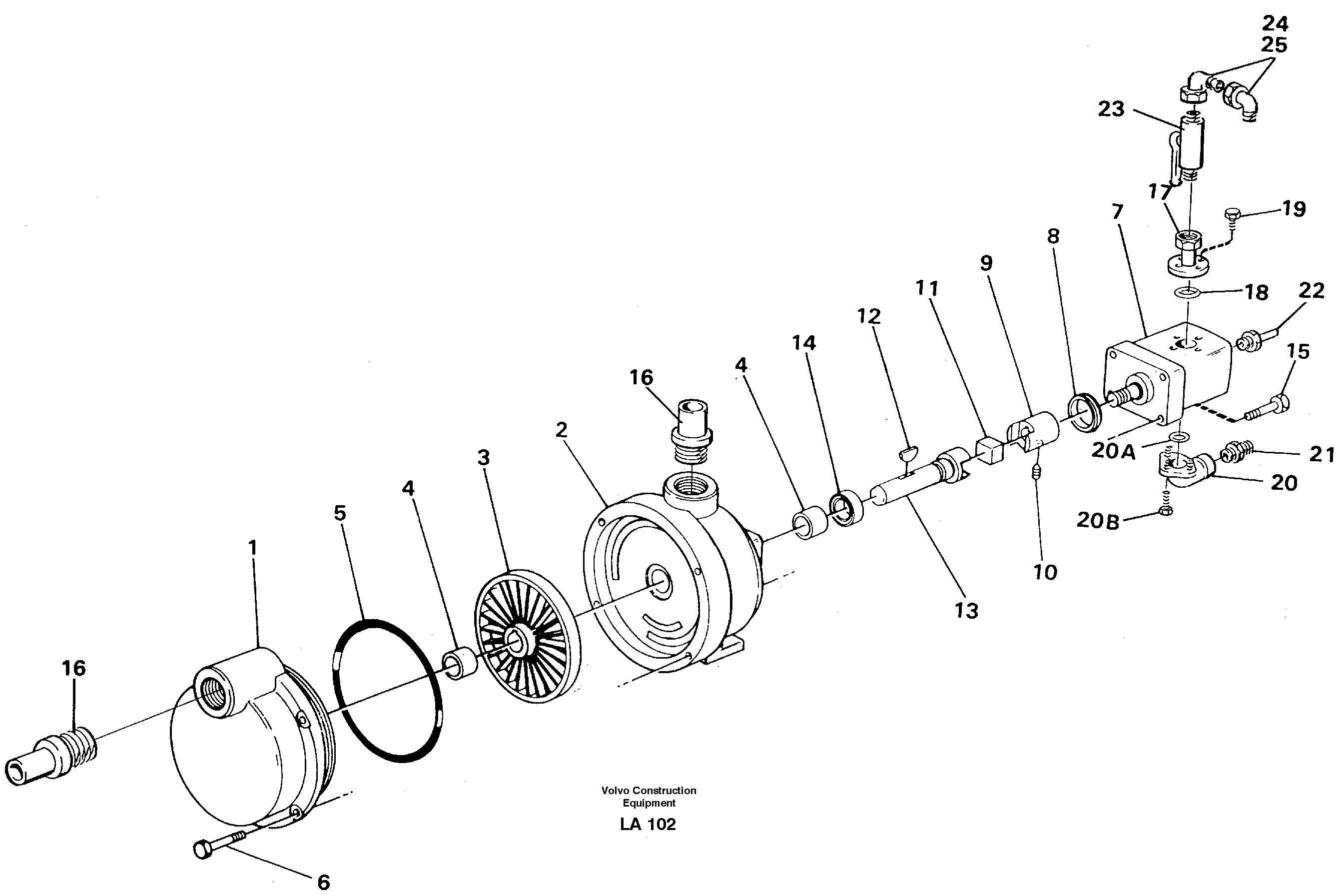 Схема запчастей Volvo EW150C - 43856 Fuel filling pump, el EW150C SER NO 689-