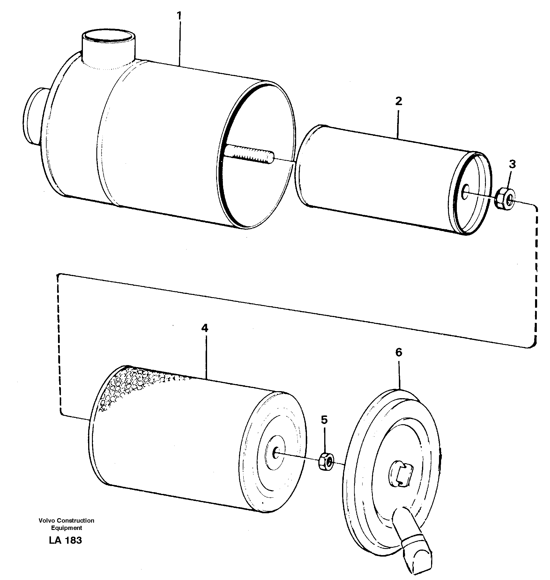 Схема запчастей Volvo EW150C - 34670 Фильтр воздушный EW150C SER NO 689-