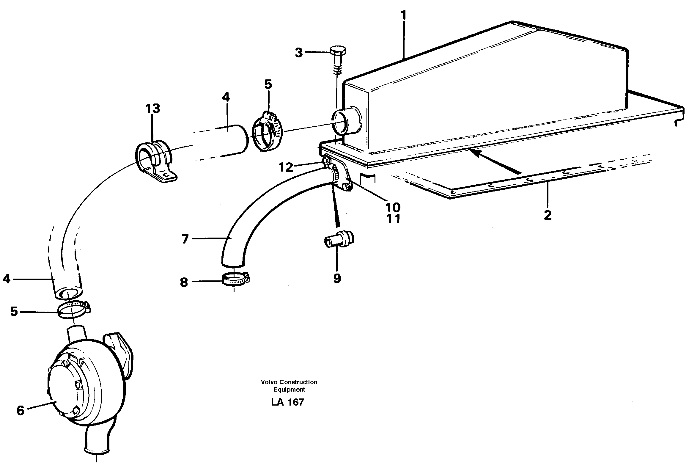 Схема запчастей Volvo EW150C - 35179 Intercooler EW150C SER NO 689-