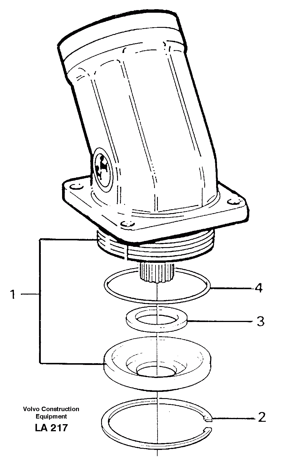 Схема запчастей Volvo EW150C - 12596 Hydraulic motor, slew EW150C SER NO 689-