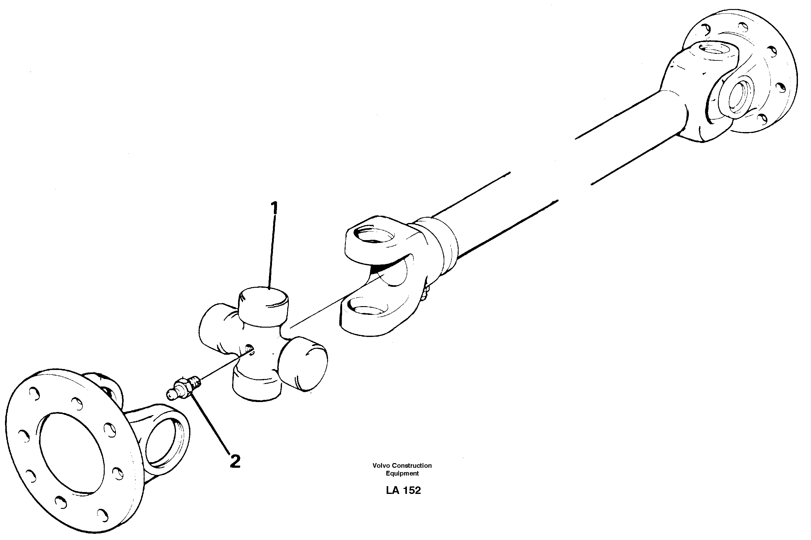 Схема запчастей Volvo EW150C - 34685 Power shafts EW150C SER NO 689-