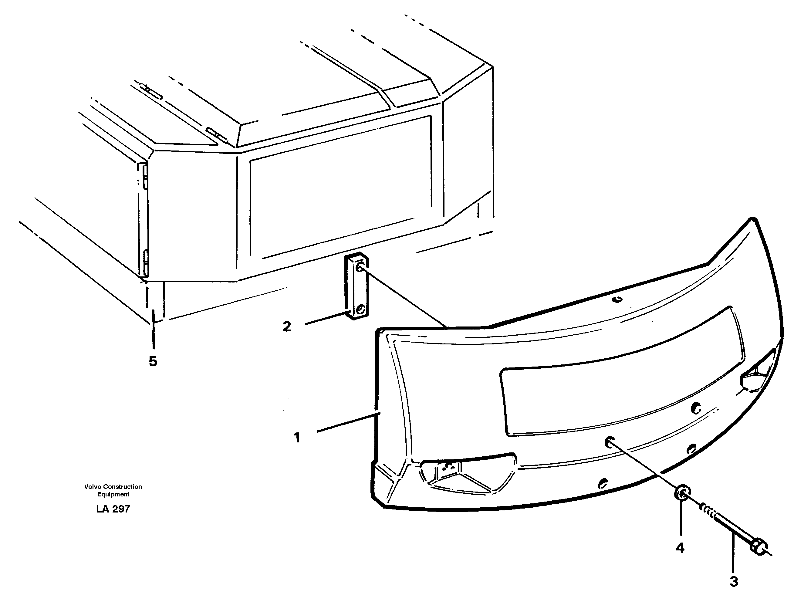 Схема запчастей Volvo EW150C - 44957 Противовесы EW150C SER NO 689-