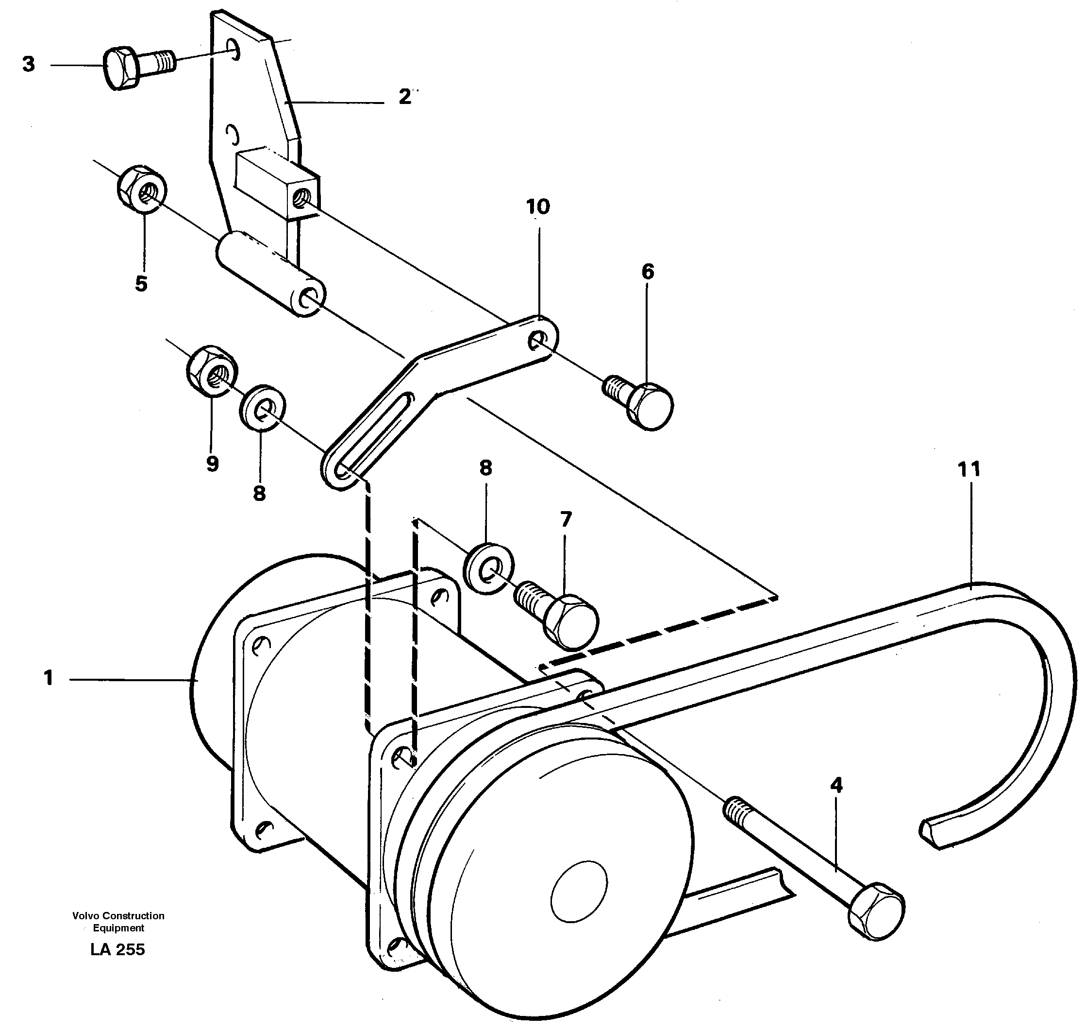 Схема запчастей Volvo EW150C - 6989 Compressor with fitting parts Cooling agent R134 A EW150C SER NO 689-