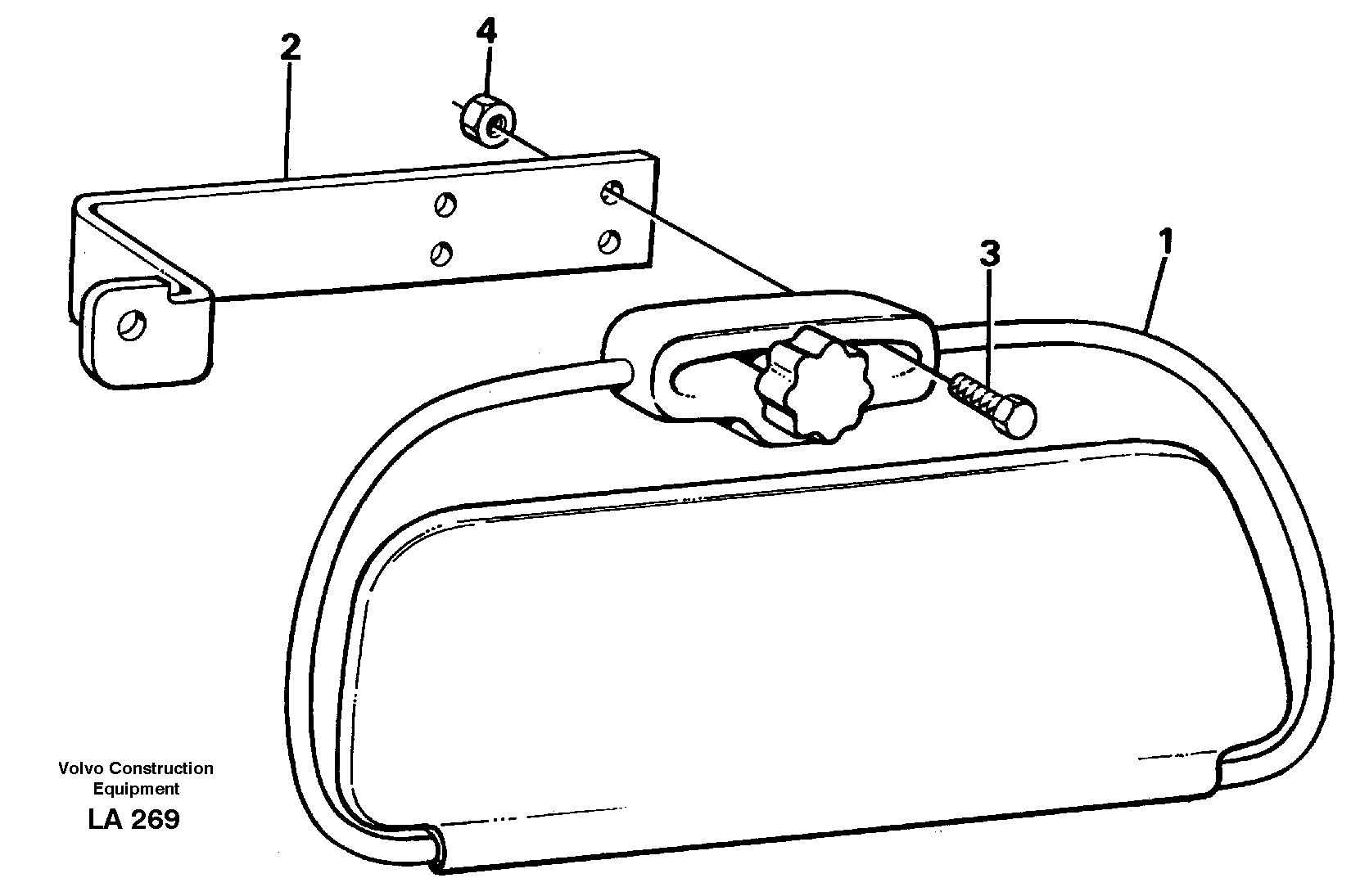 Схема запчастей Volvo EW150C - 26746 Sun visor,interior EW150C SER NO 689-