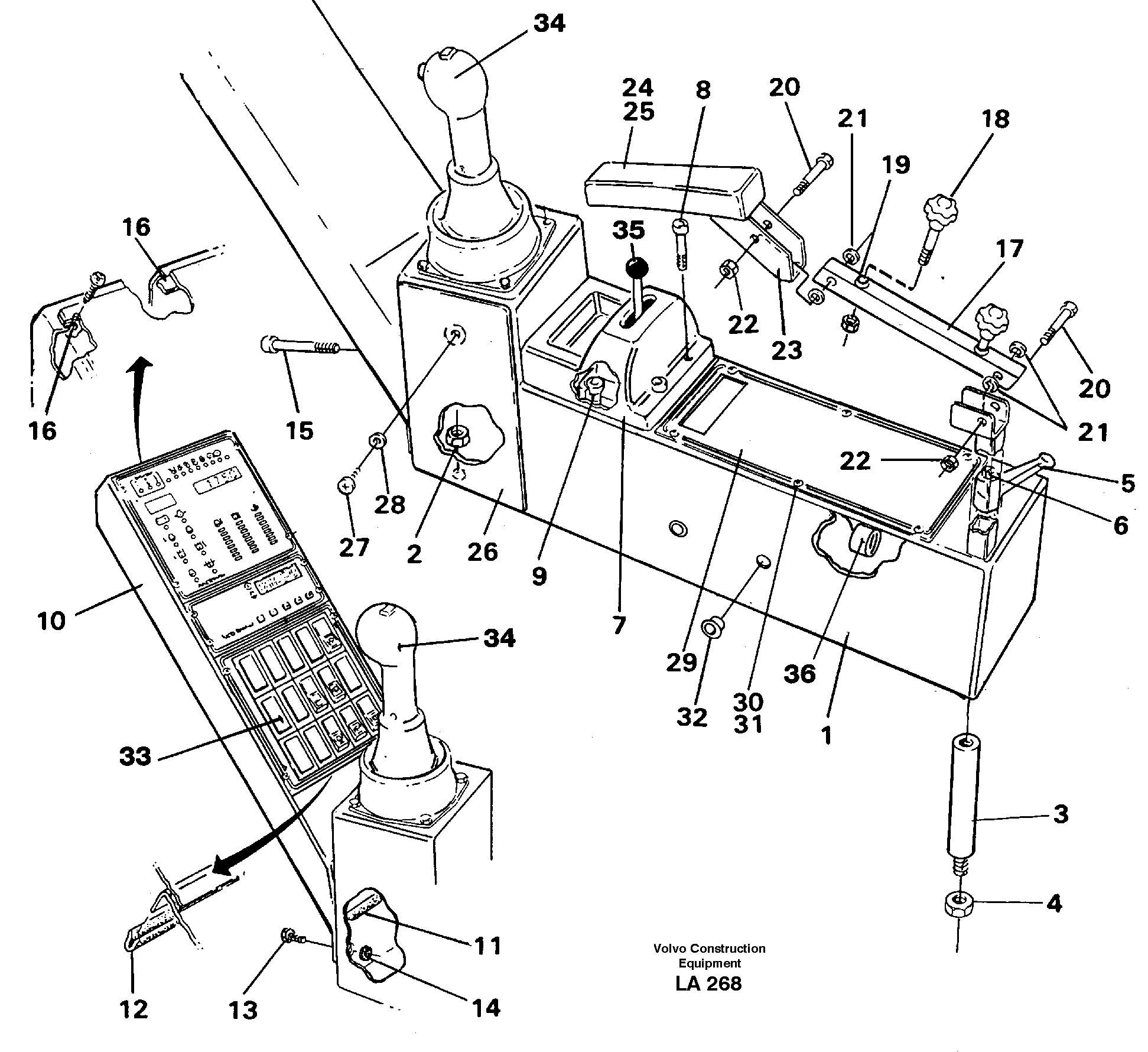 Схема запчастей Volvo EW150C - 26747 Side panel right EW150C SER NO 689-