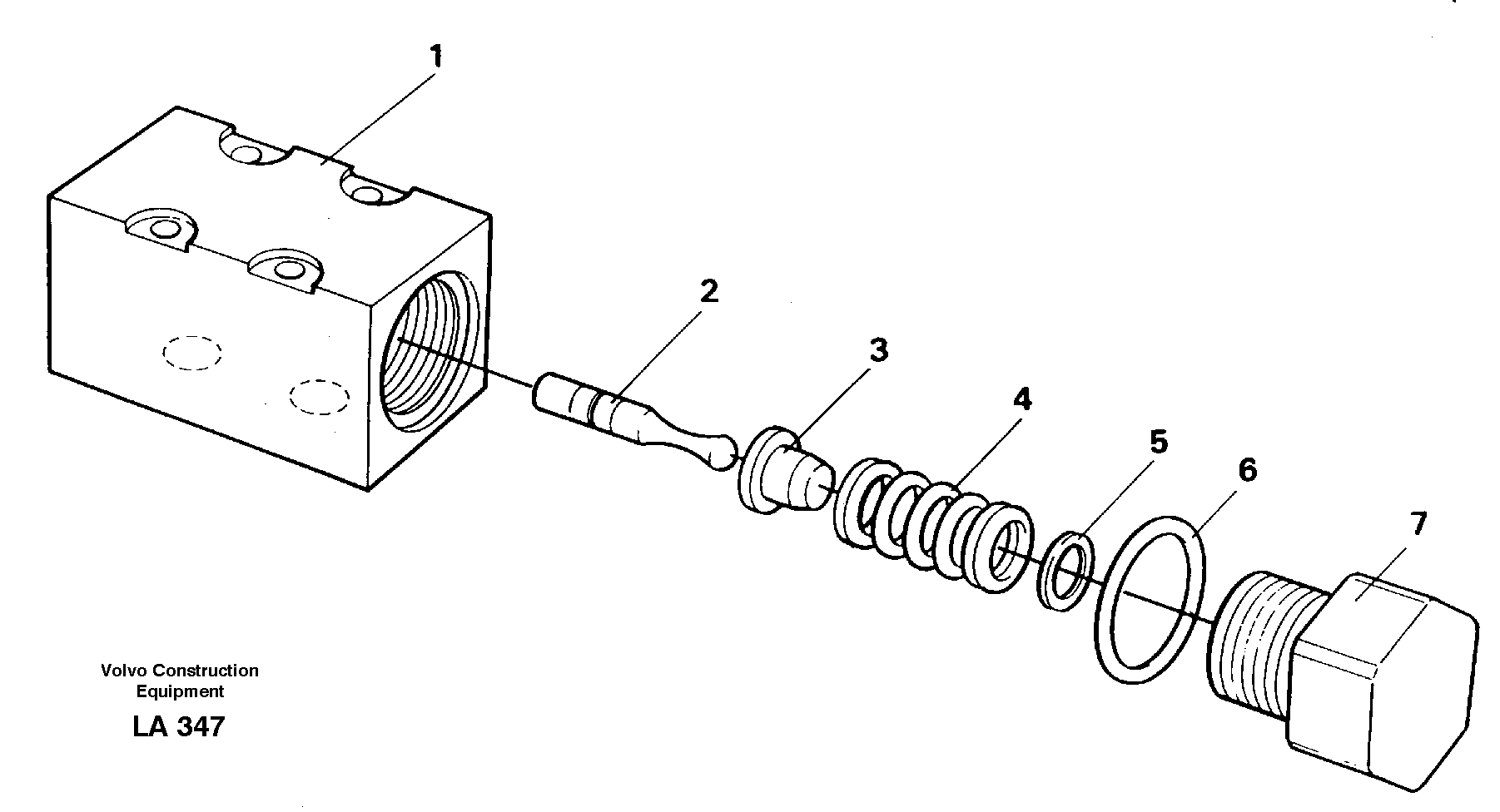 Схема запчастей Volvo EW150C - 10120 Pressure limiting valve EW150C SER NO 689-