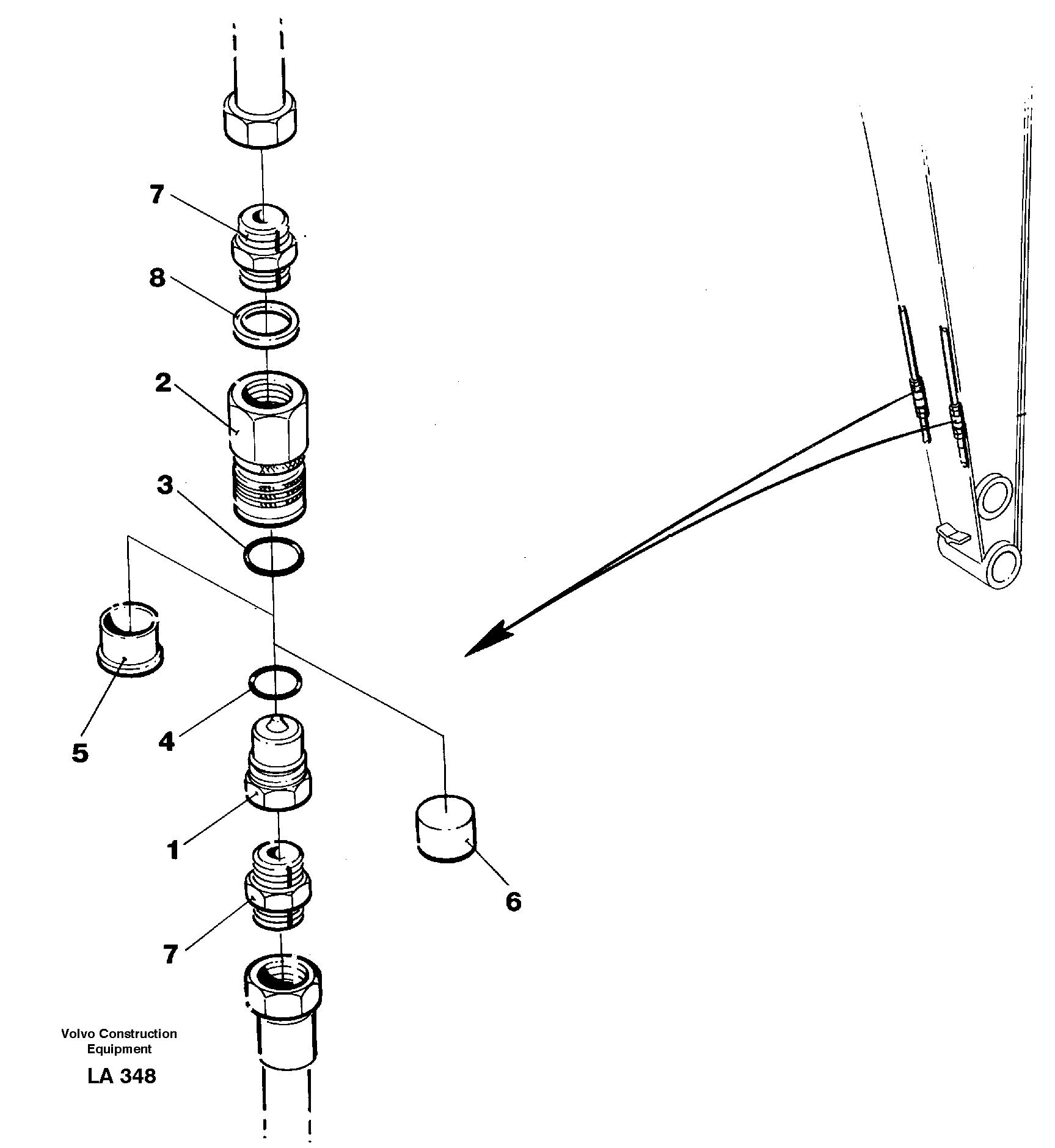 Схема запчастей Volvo EW150C - 81151 Quick conection kit EW150C SER NO 689-