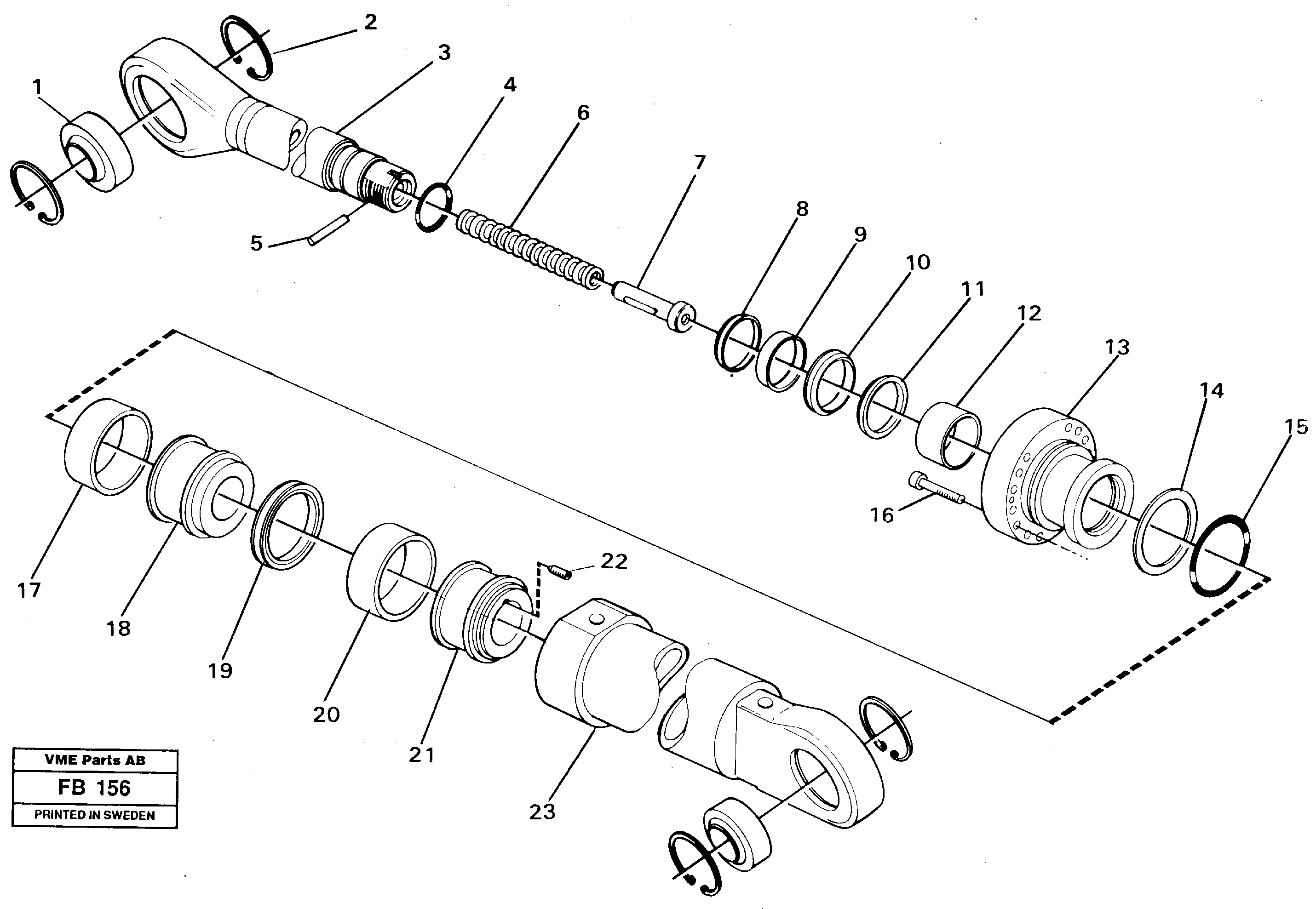 Схема запчастей Volvo EW230B - 45114 Dipper arm cylinder EW230B ?KERMAN ?KERMAN EW230B