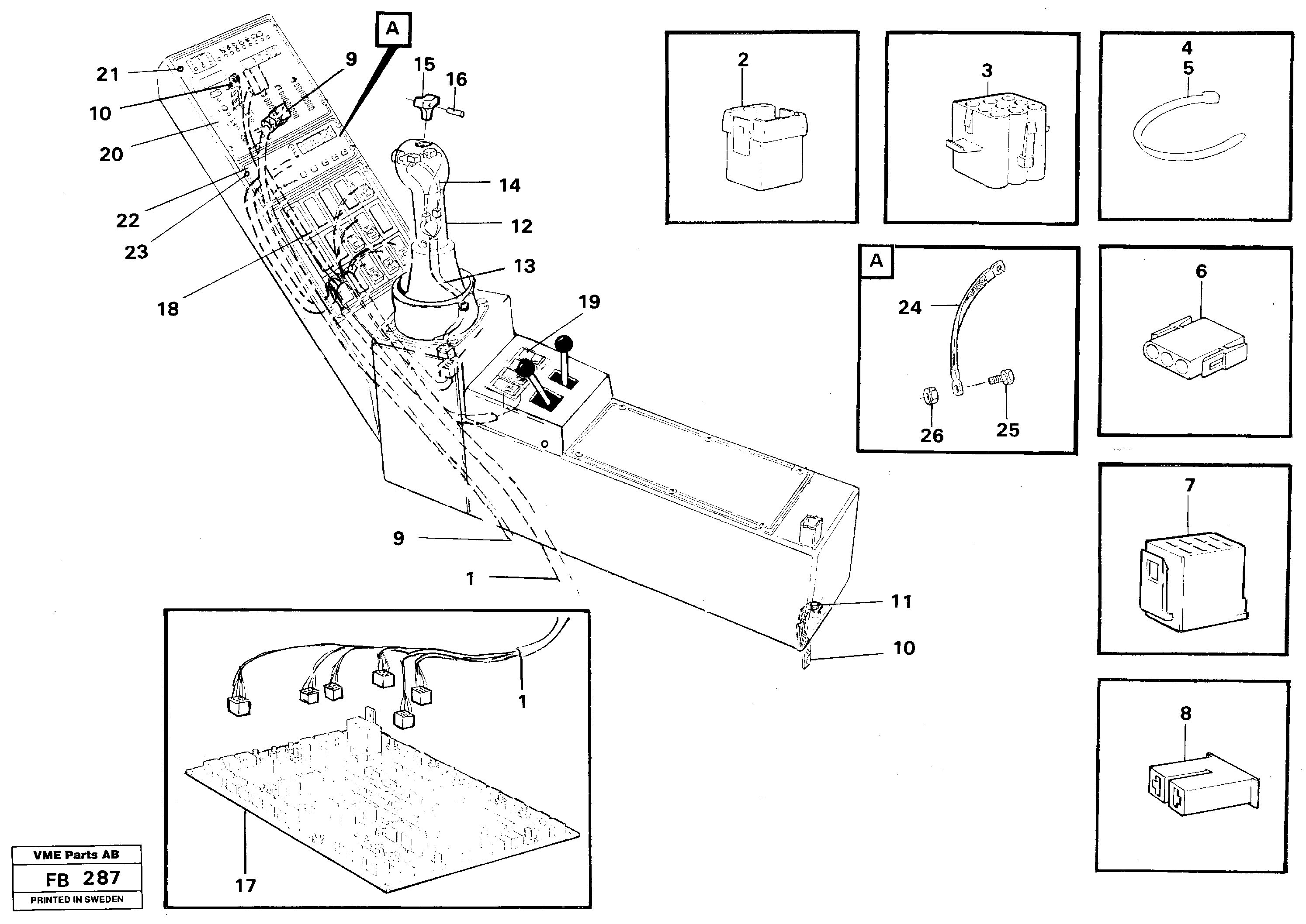 Схема запчастей Volvo EW230B - 49659 Cable harness, Side panel, Rh EW230B ?KERMAN ?KERMAN EW230B