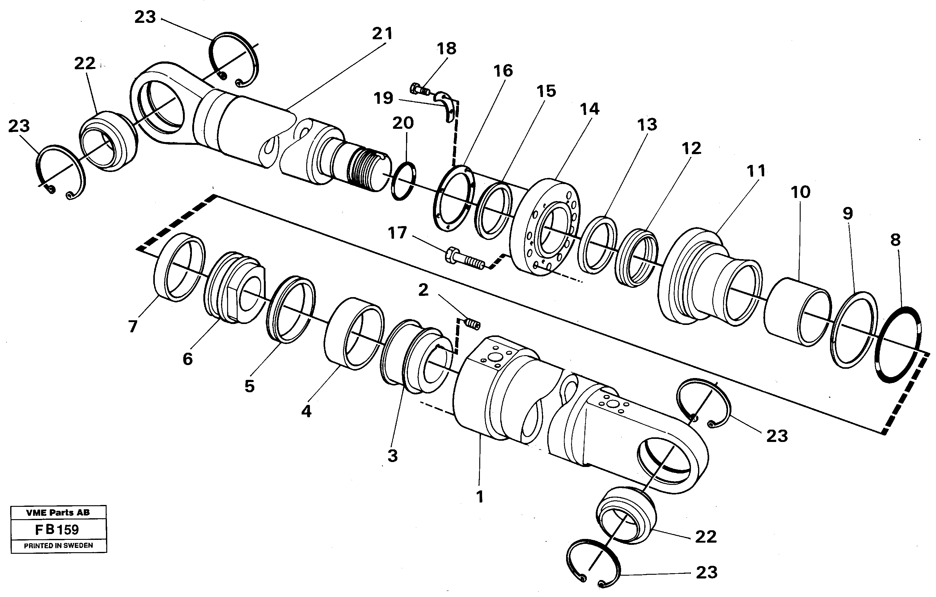 Схема запчастей Volvo EW230B - 34616 Dipper arm cylinder Material handle equipm EW230B ?KERMAN ?KERMAN EW230B