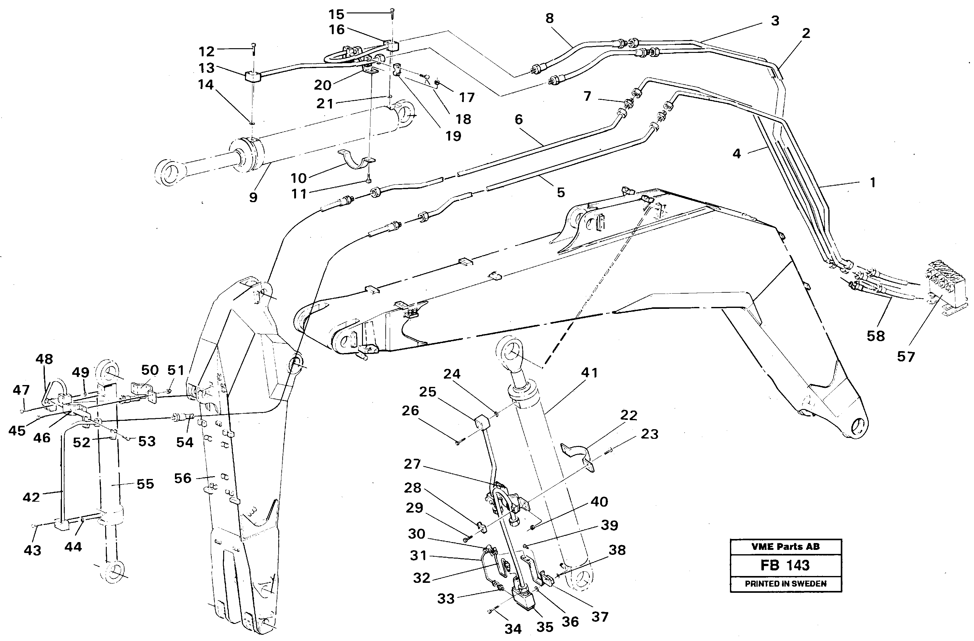 Схема запчастей Volvo EW230B - 31233 Hydr.backhoe equipm.5.20mdipper arm 2.25m EW230B ?KERMAN ?KERMAN EW230B