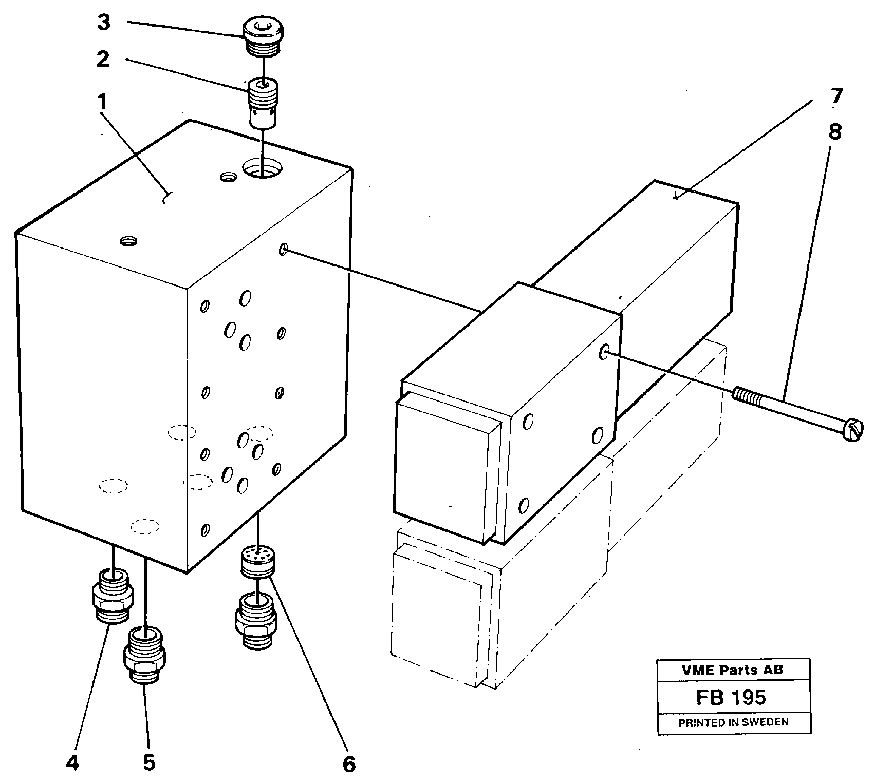 Схема запчастей Volvo EW230B - 30496 Valve block hydraulic quick fit EW230B ?KERMAN ?KERMAN EW230B