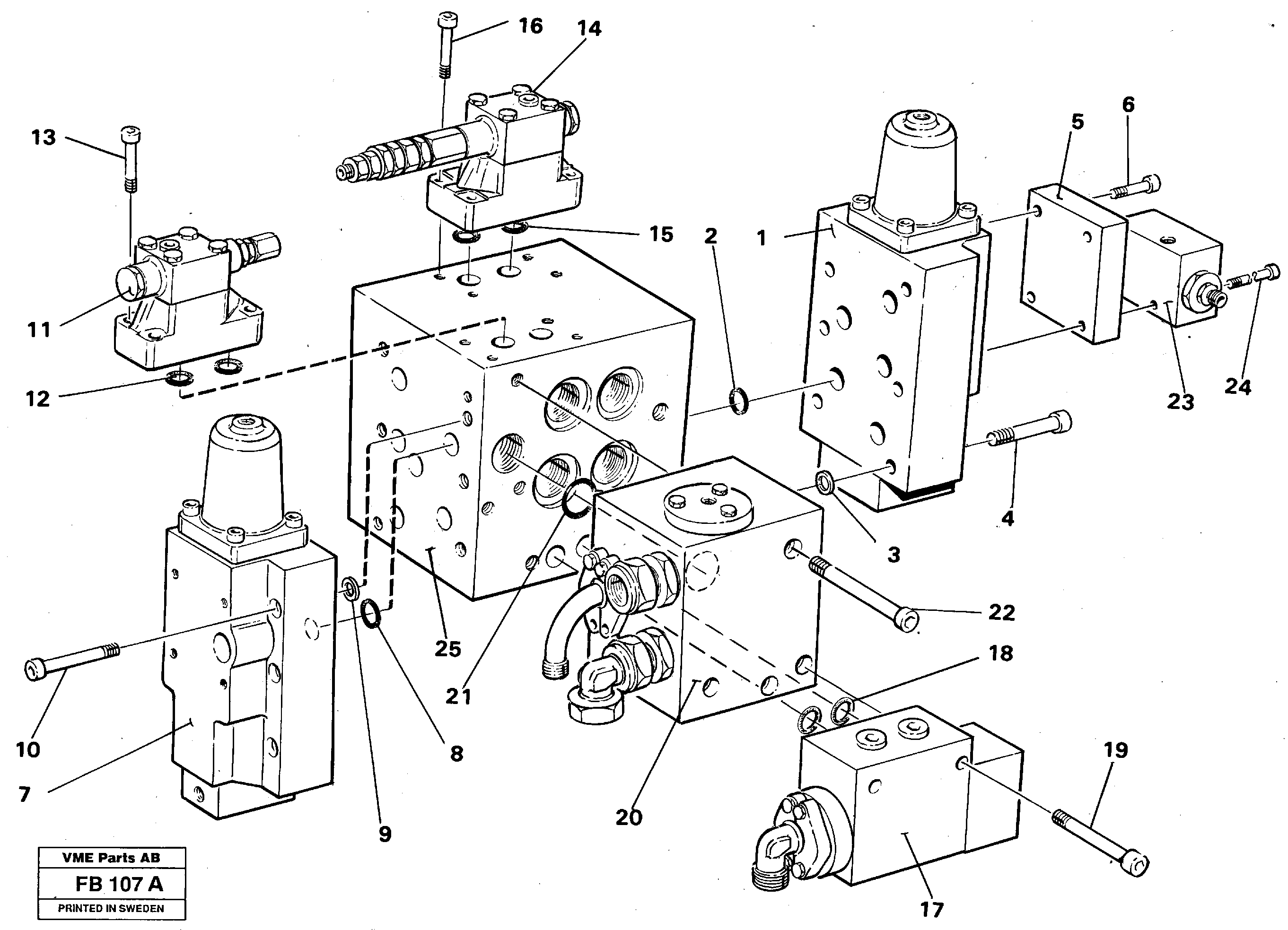 Схема запчастей Volvo EW230B - 4546 Slew valve assembly Valves EW230B ?KERMAN ?KERMAN EW230B