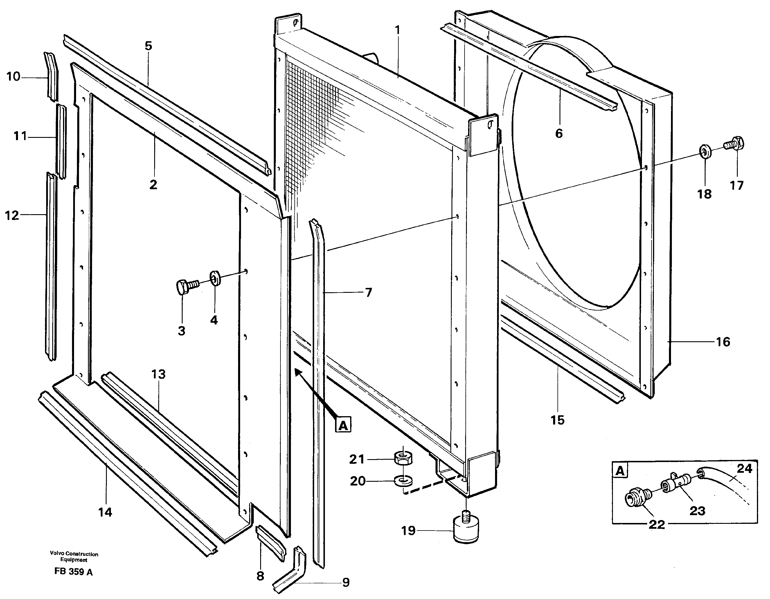 Схема запчастей Volvo EW230B - 32982 Радиатор EW230B ?KERMAN ?KERMAN EW230B