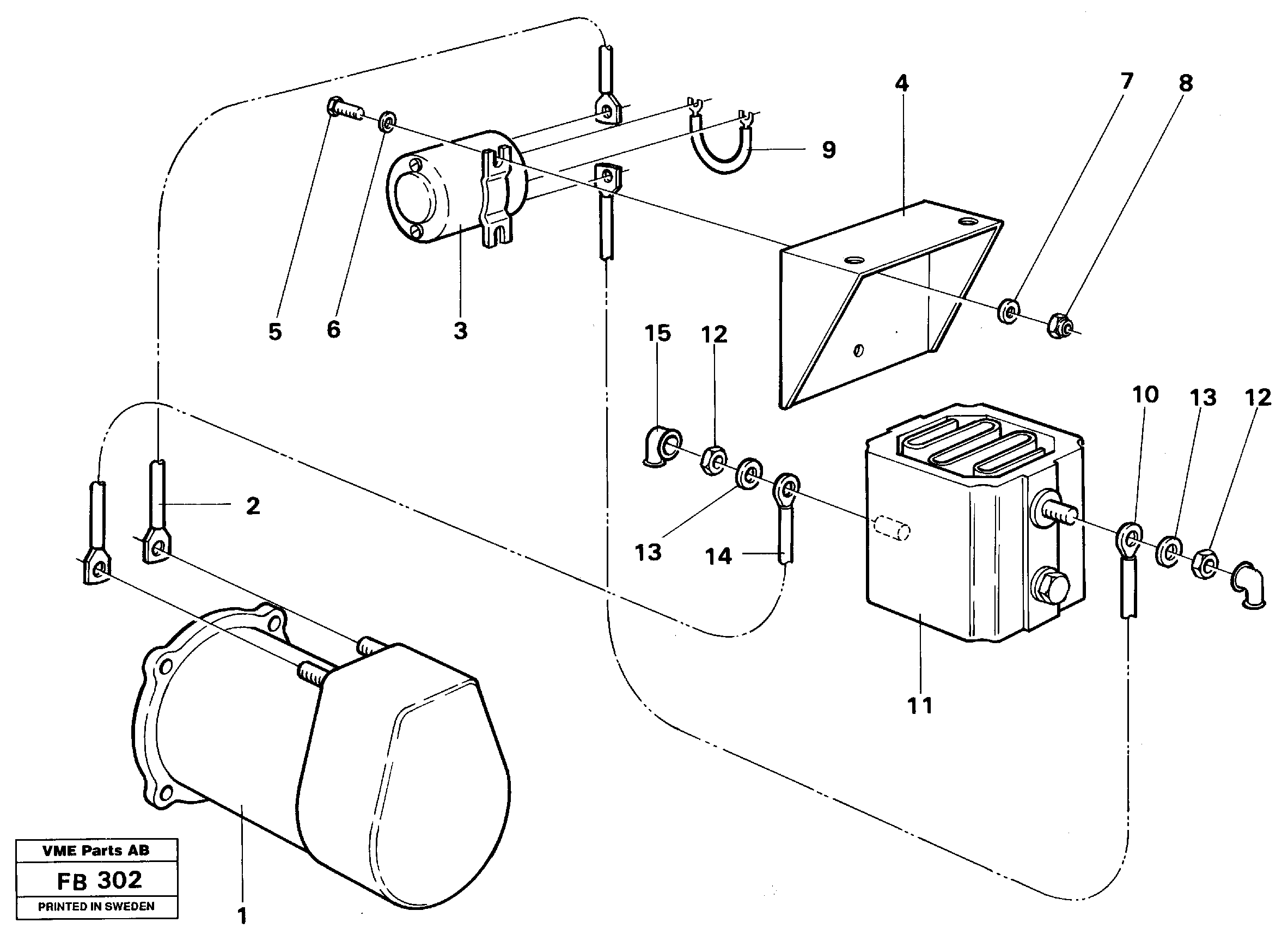 Схема запчастей Volvo EW230B - 32032 Starter element, assembly EW230B ?KERMAN ?KERMAN EW230B