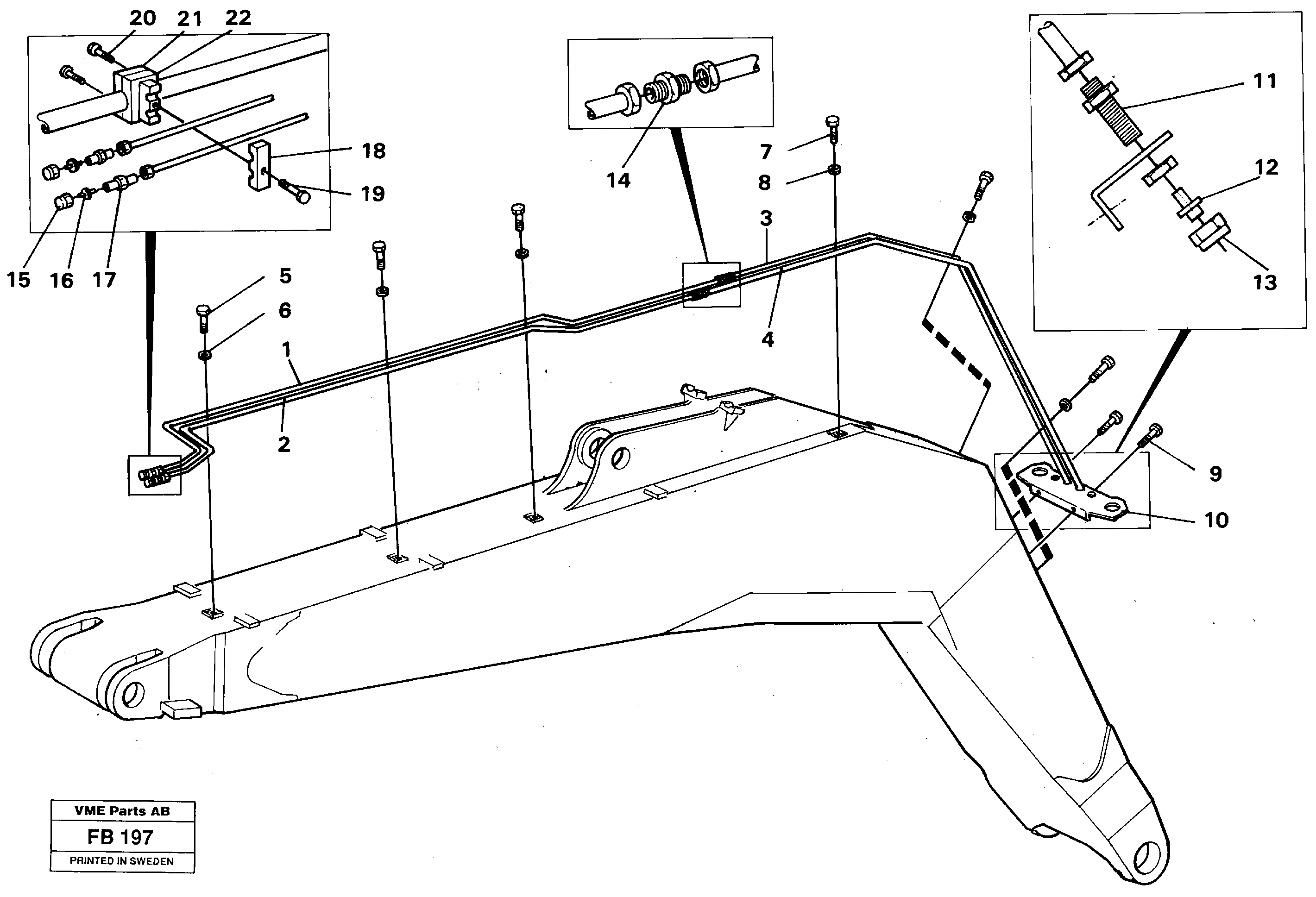 Схема запчастей Volvo EW230B - 97700 Hydr. quick fit equipm. on mono boom EW230B ?KERMAN ?KERMAN EW230B