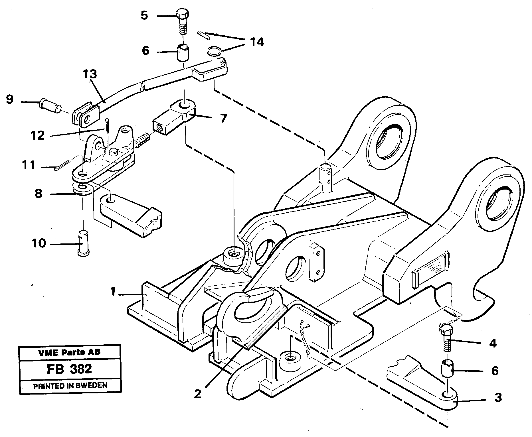 Схема запчастей Volvo EW230B - 28608 Quickfit, mechanical EW230B ?KERMAN ?KERMAN EW230B