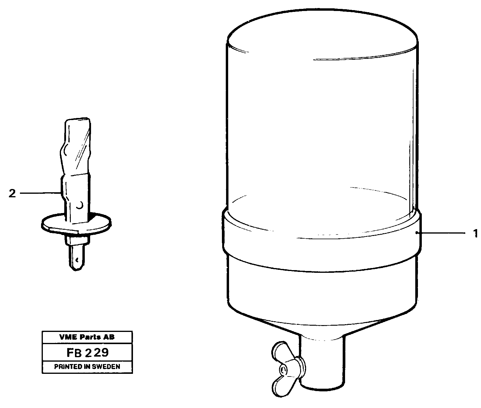 Схема запчастей Volvo EW230B - 31252 Rotating beacon EW230B ?KERMAN ?KERMAN EW230B