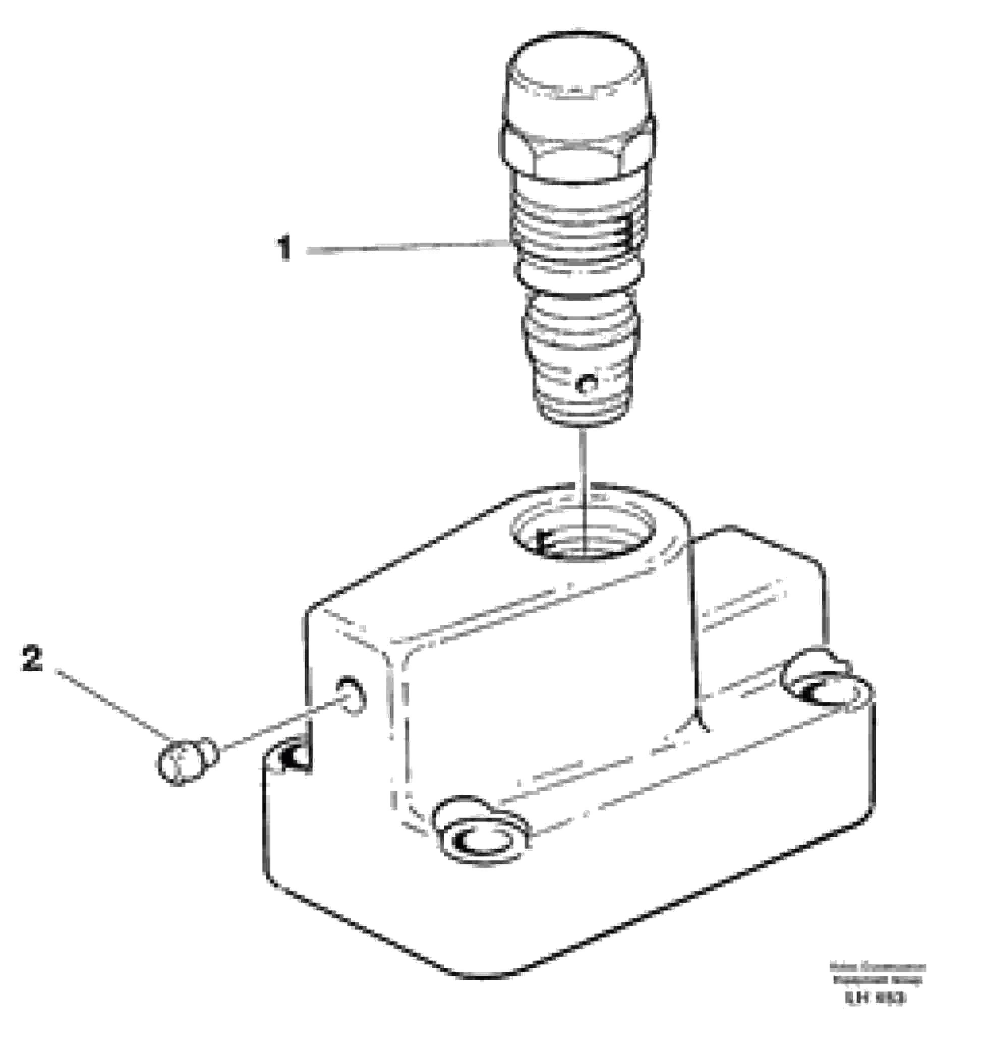 Схема запчастей Volvo EW230B - 30311 Pressure limiting valve EW230B SER NO 1736-