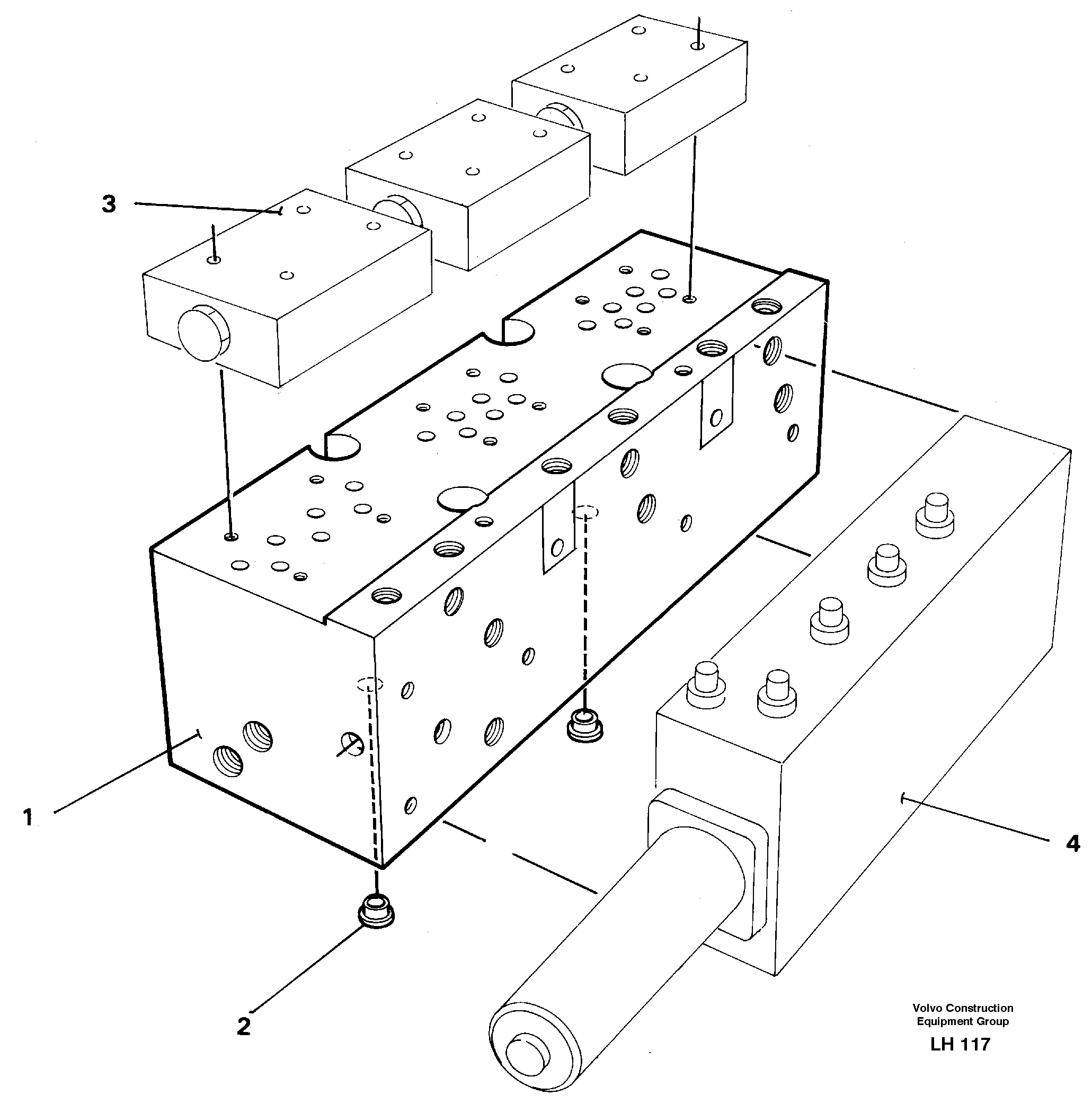 Схема запчастей Volvo EW230B - 30314 Mounting plate EW230B SER NO 1736-