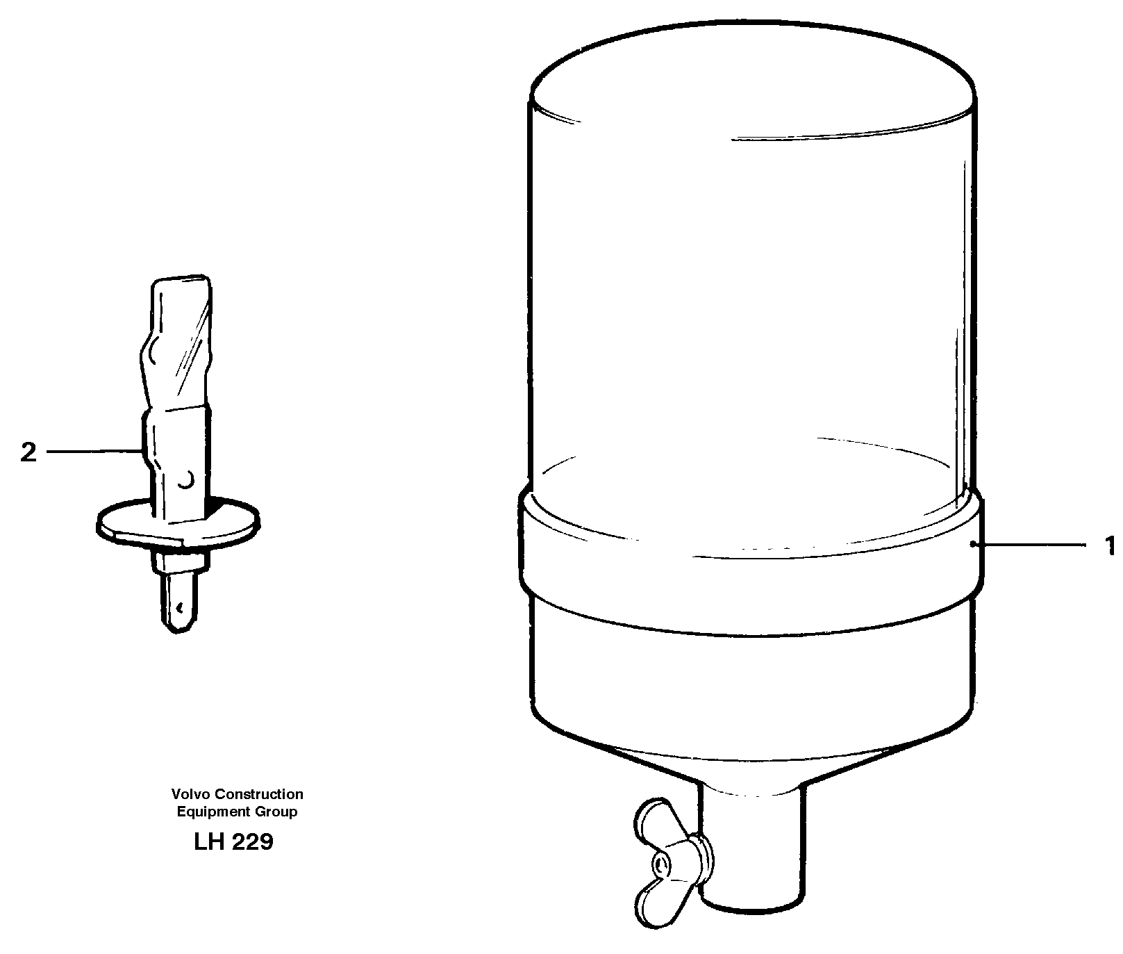 Схема запчастей Volvo EW230B - 30963 Rotating beacon EW230B SER NO 1736-
